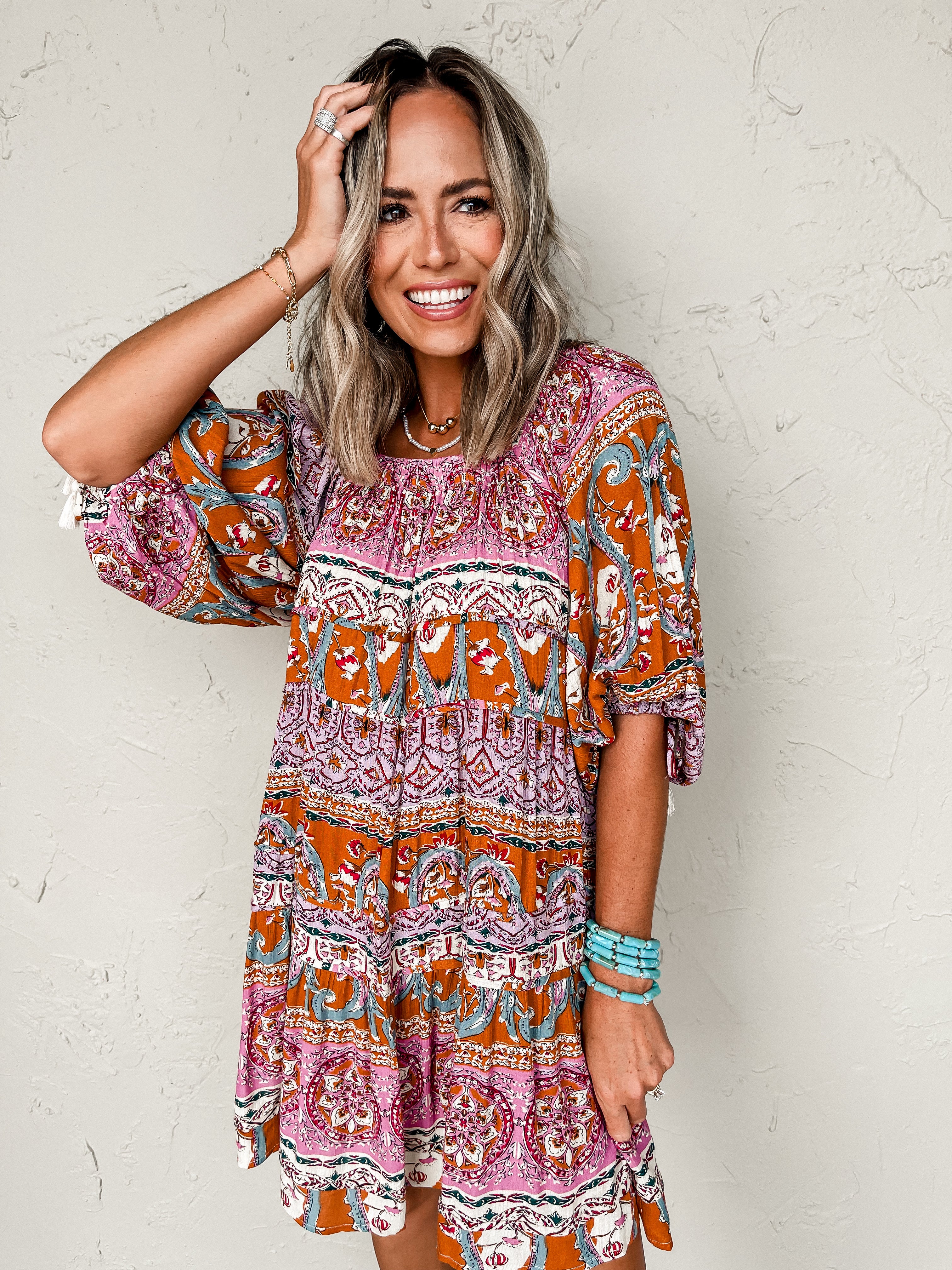 Noticing You Boho Mini Dress