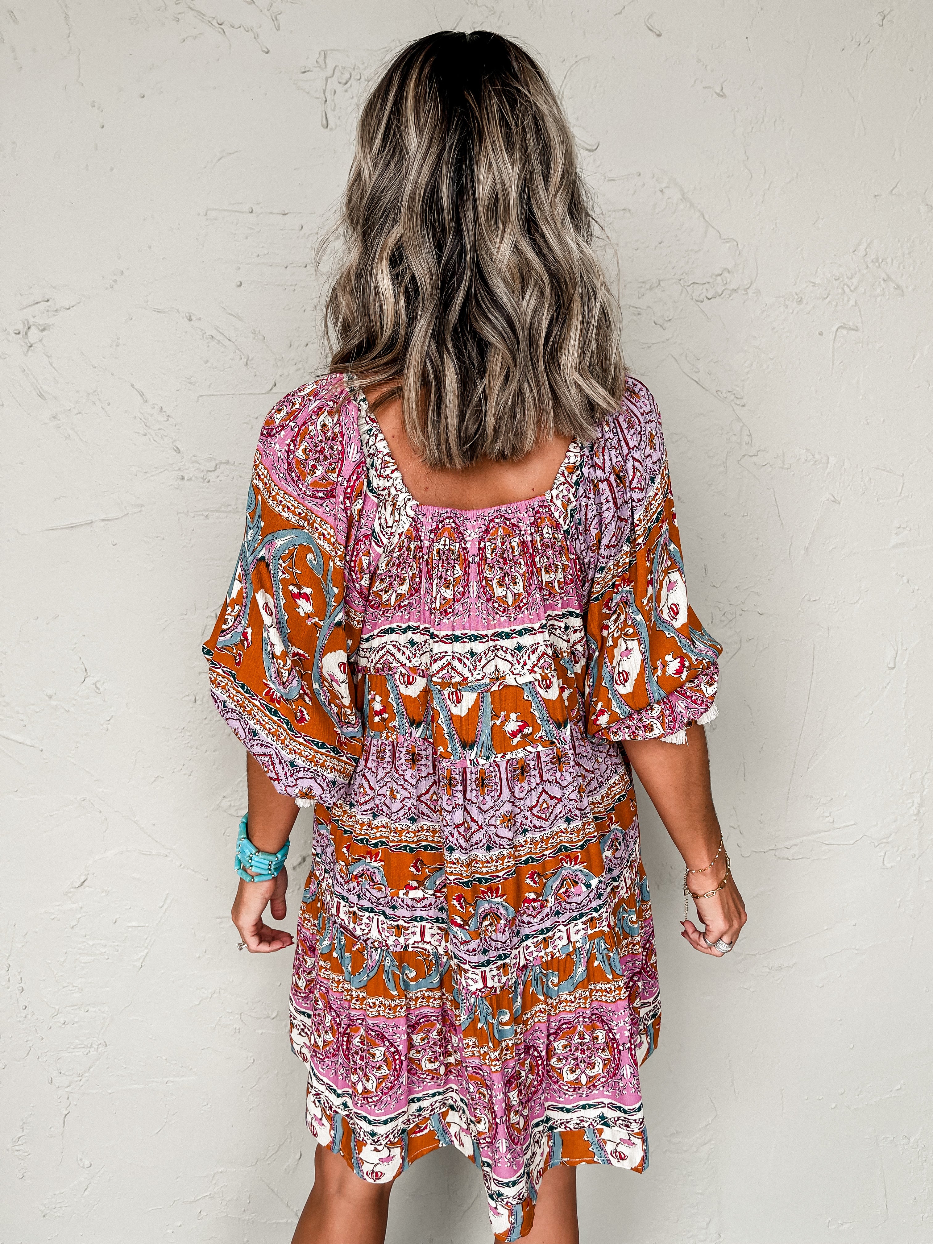 Noticing You Boho Mini Dress