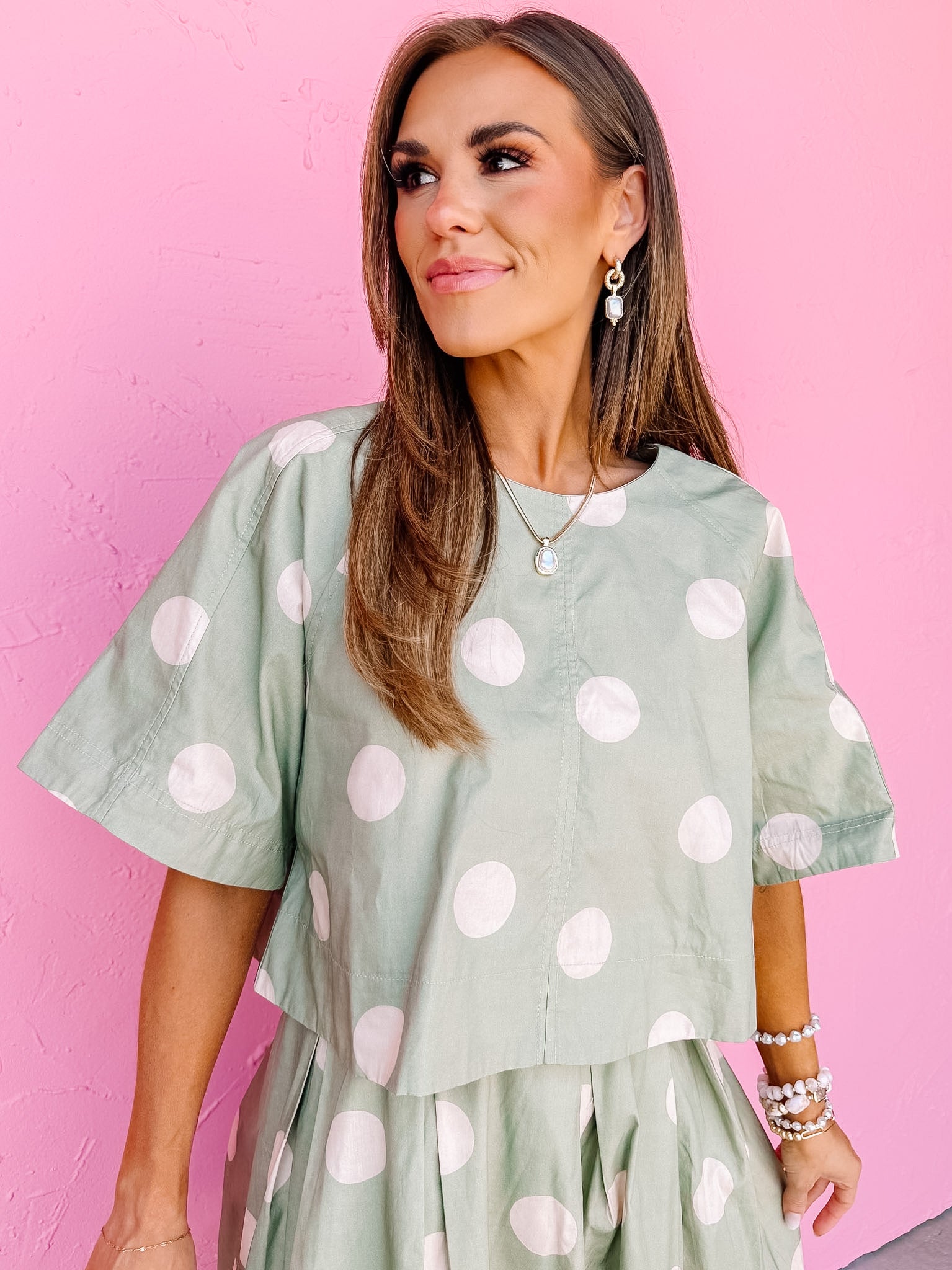 Oakes Polka Dot Top