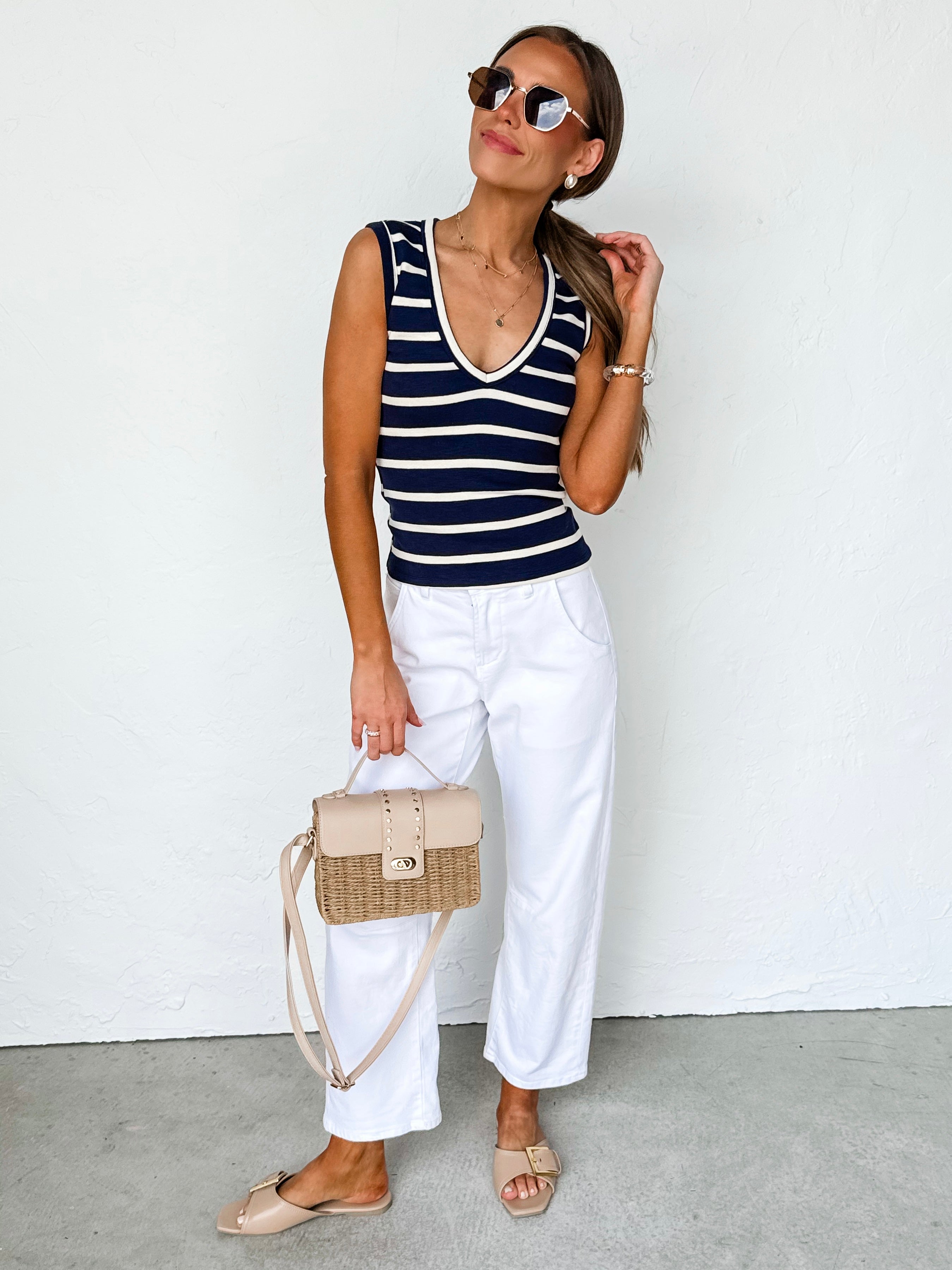 Olandria Stripped Tank Top