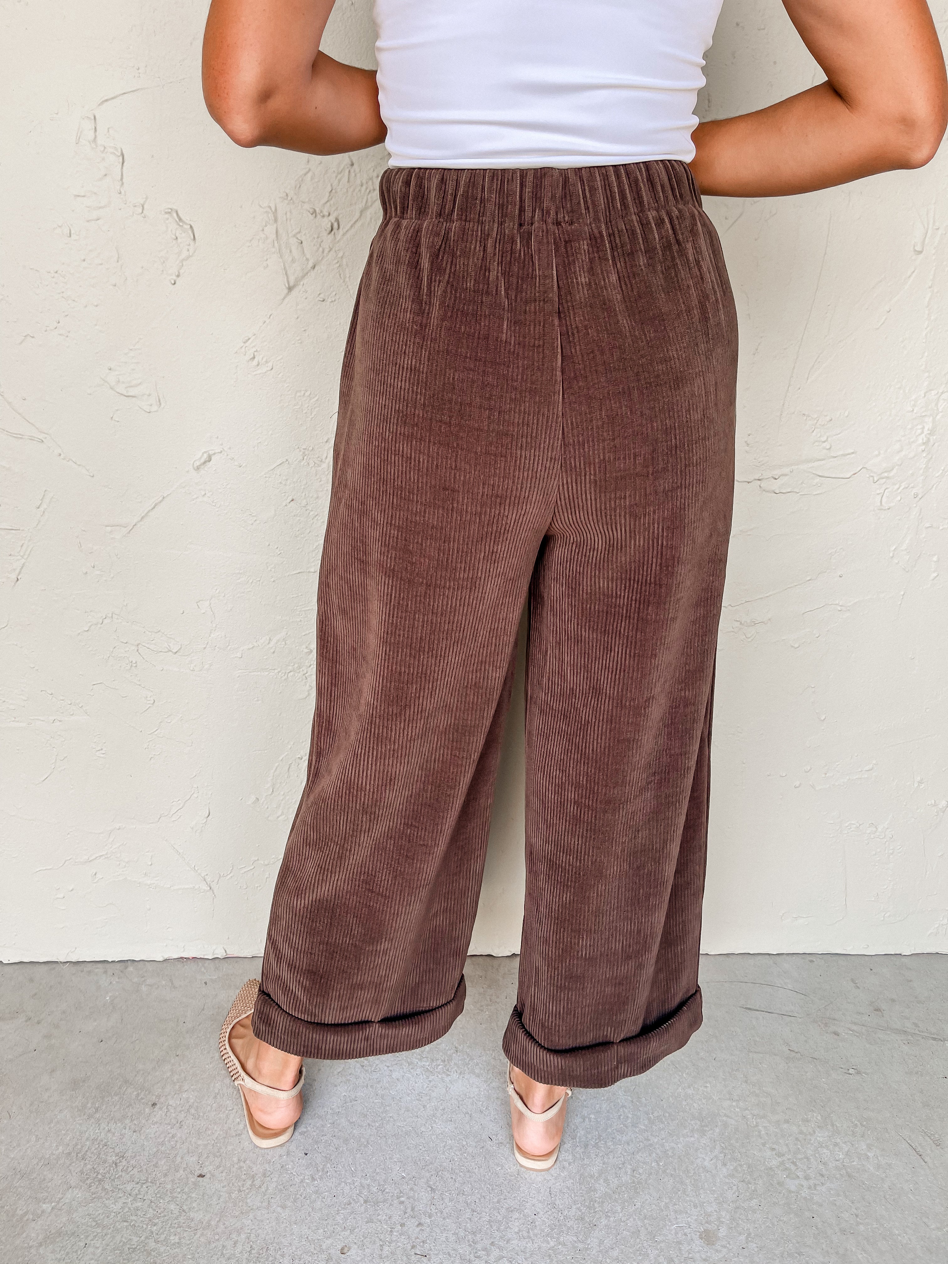 Onto The Next Corduroy Pants-Brown