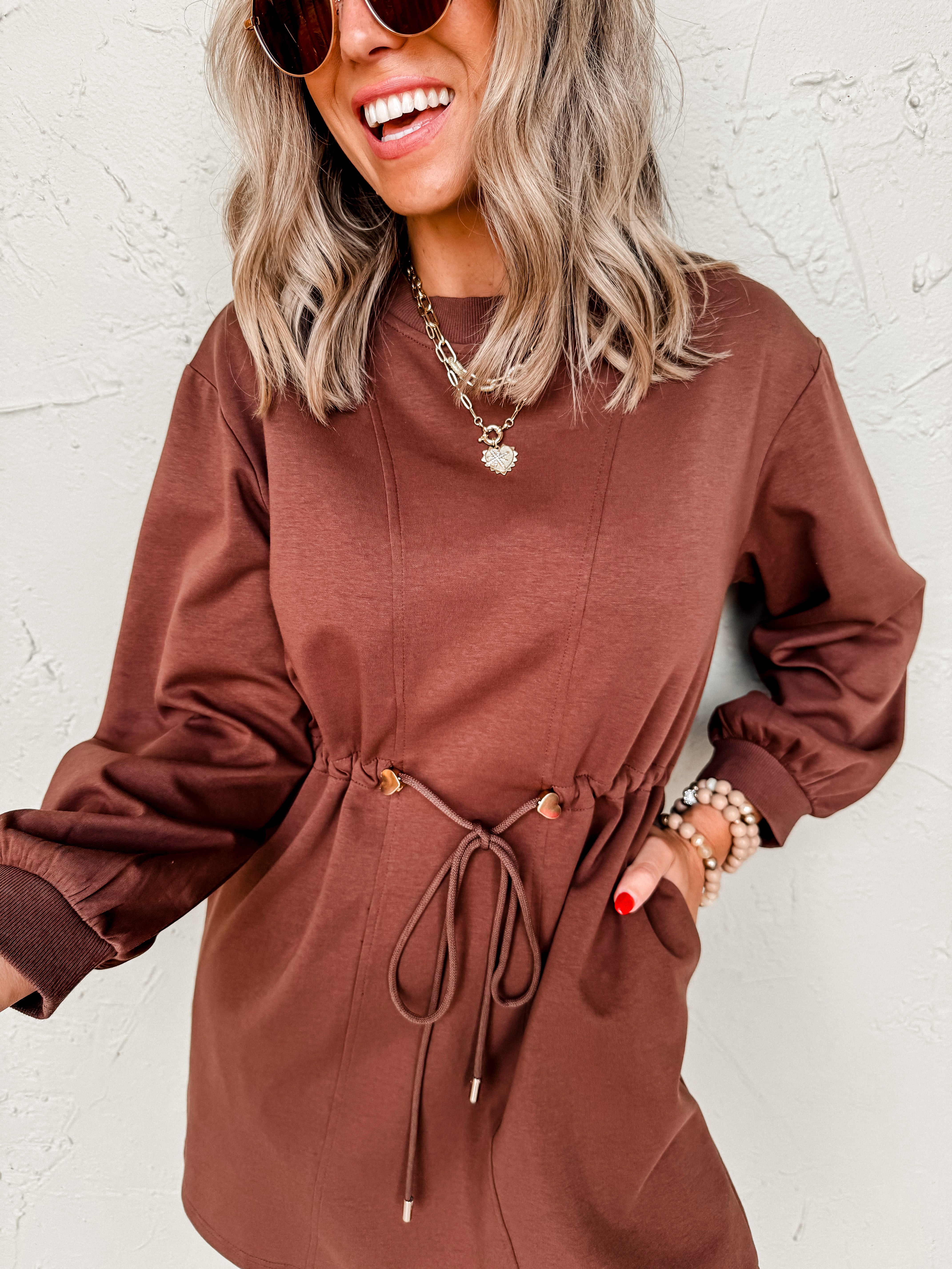 Ought To Be Long Sleeve Mini Dress