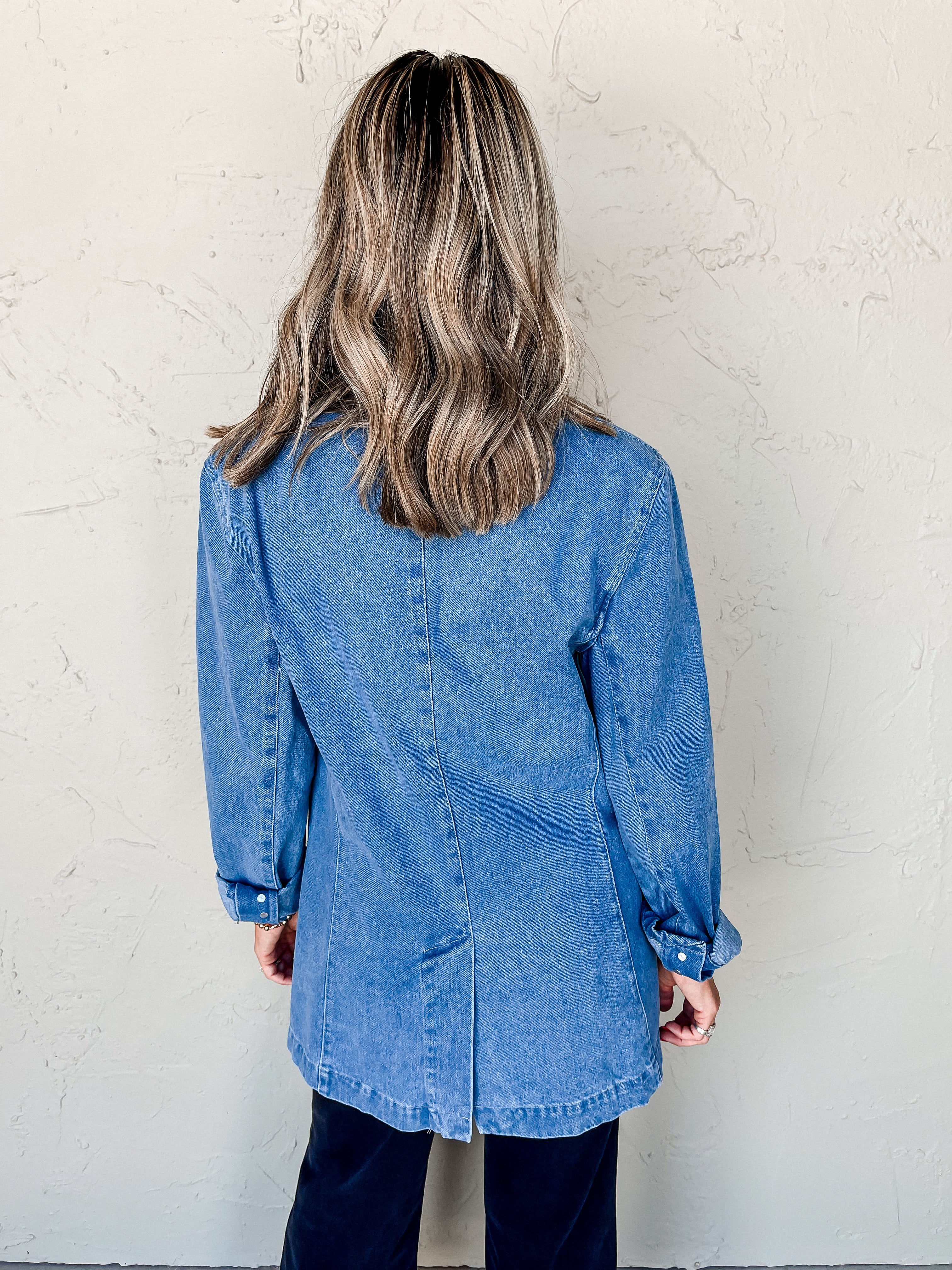 Own The Day Denim Blazer