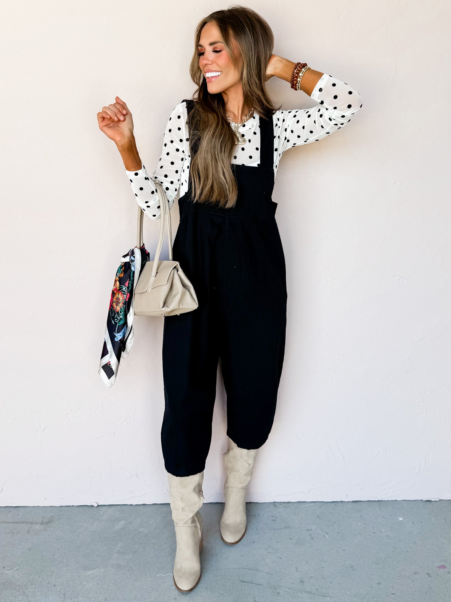 Own Today Sleeveless Cropped Overalls-Black