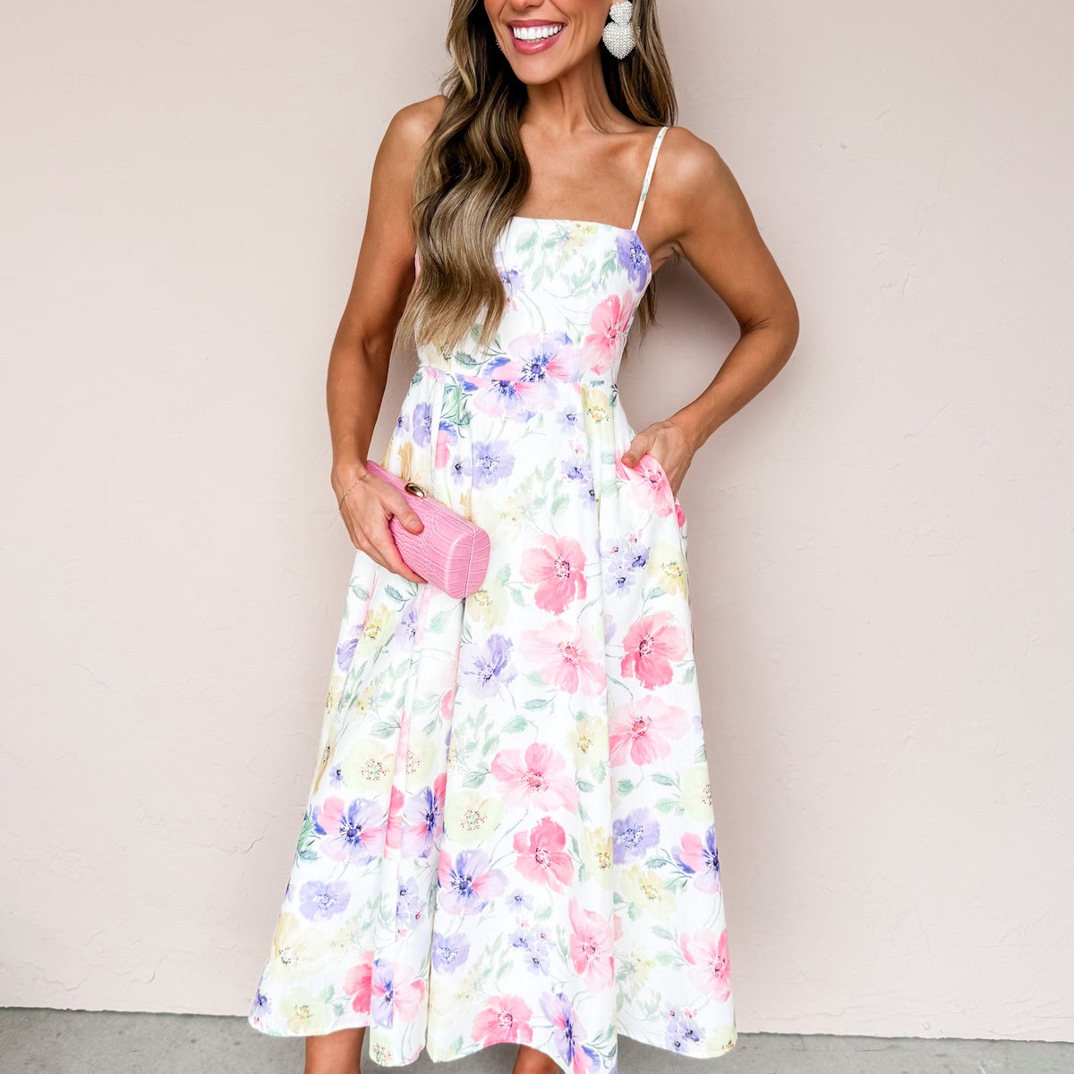 Painted Meadows Midi Dress