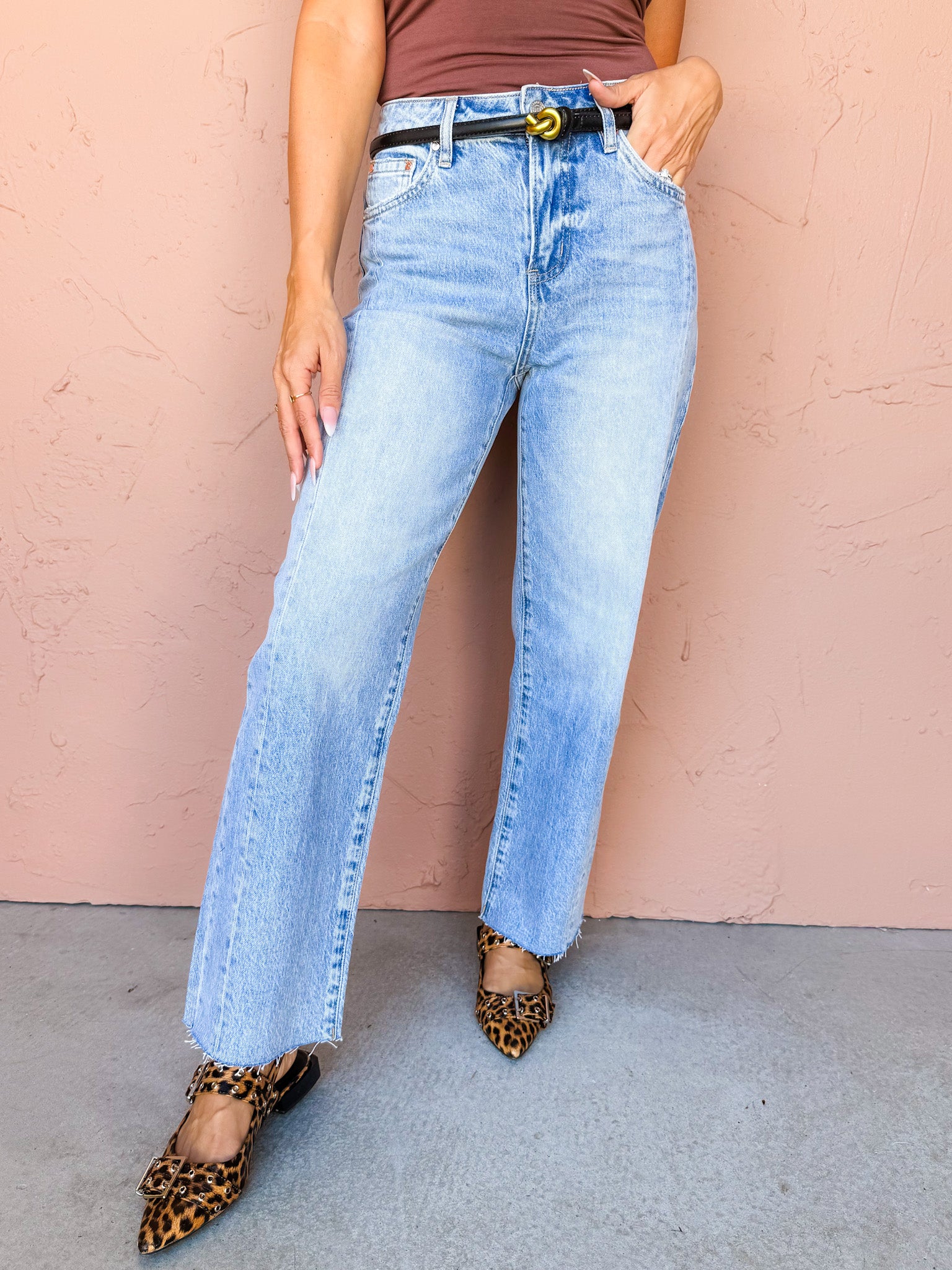 Phoenix High Rise Straight Leg Jeans