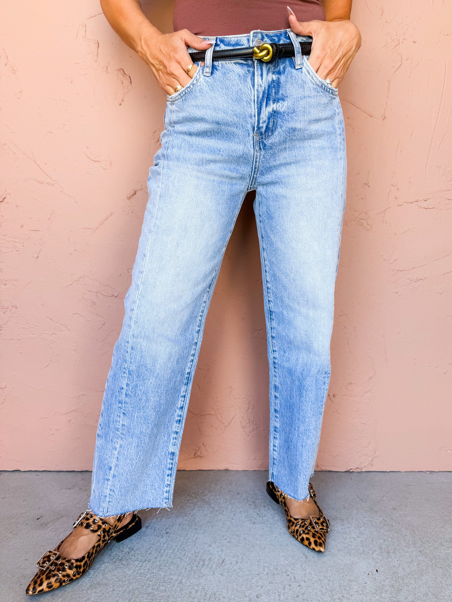 Phoenix High Rise Straight Leg Jeans