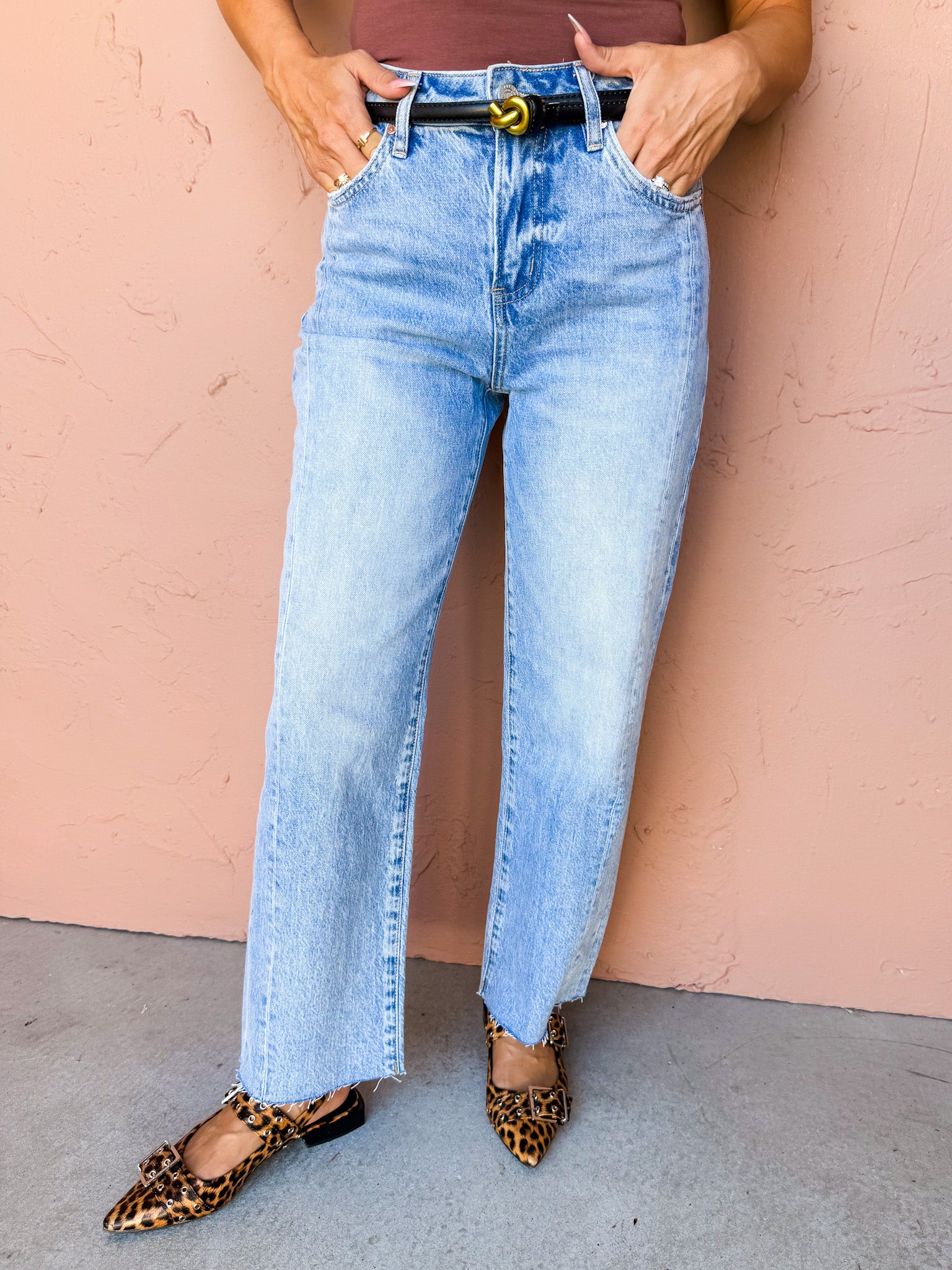 Phoenix High Rise Straight Leg Jeans