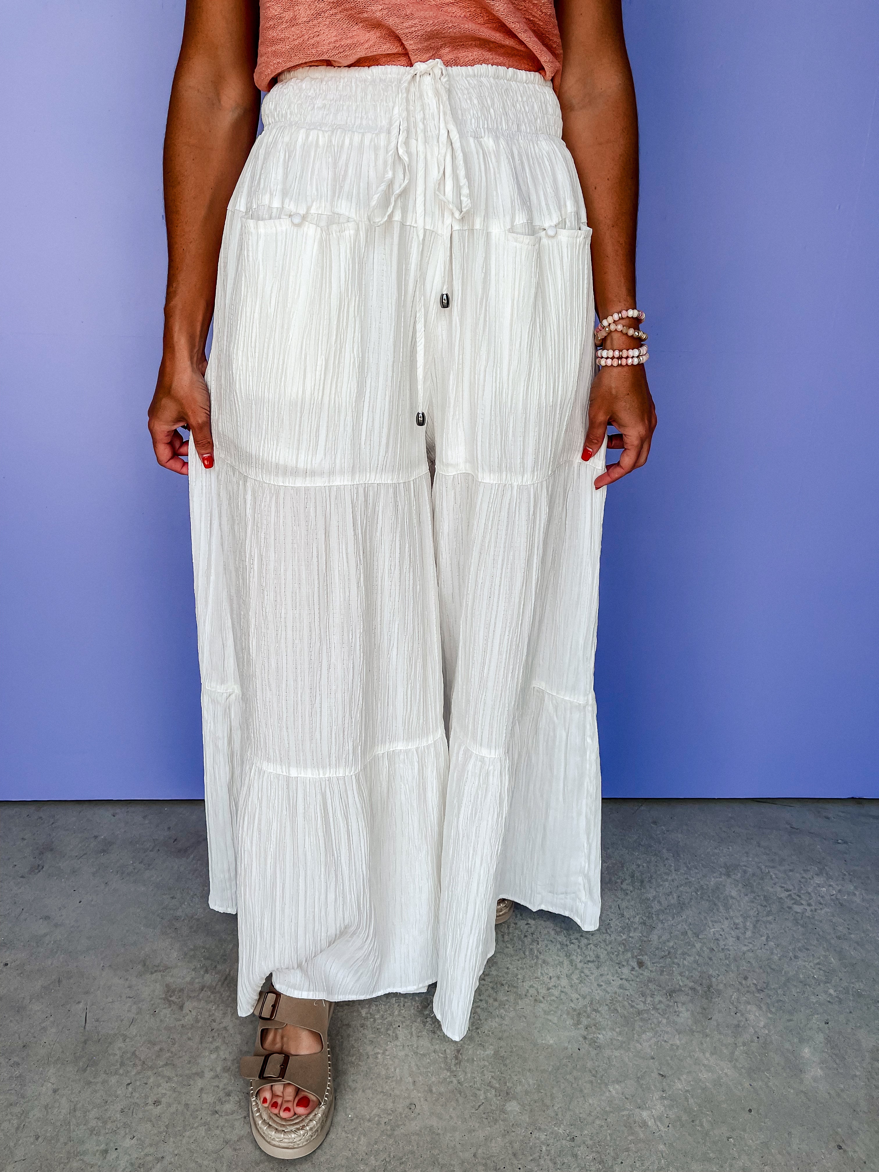 Possible Infatuation Tiered Wide Leg Pants