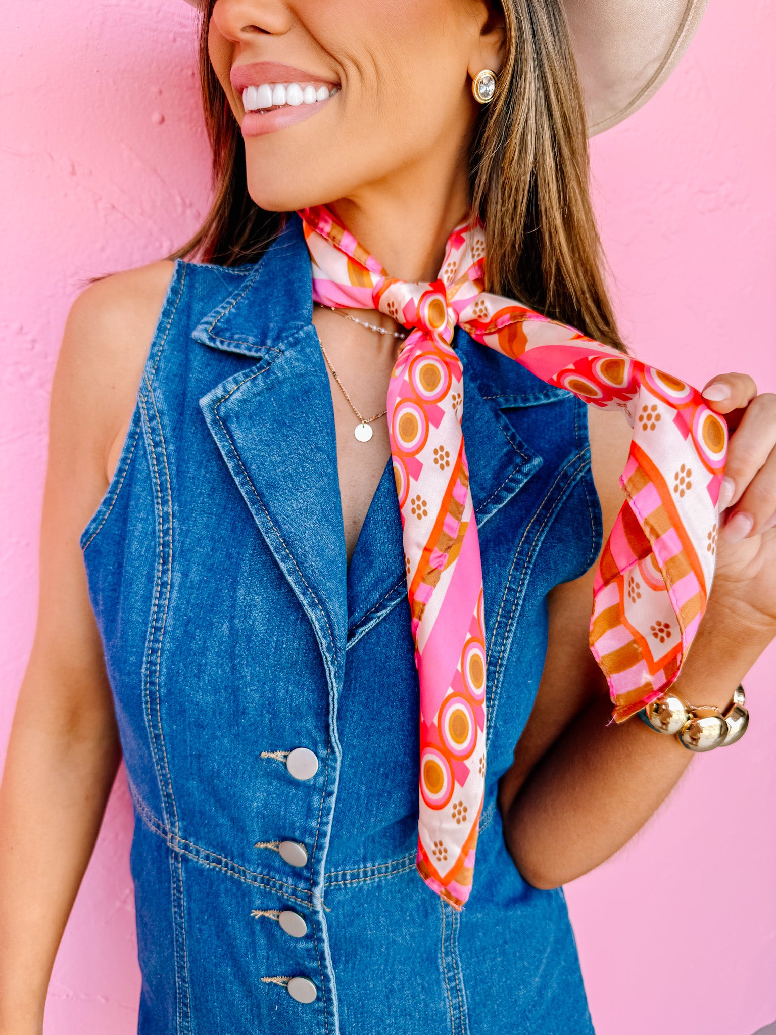 Prescott Floral Square Scarf