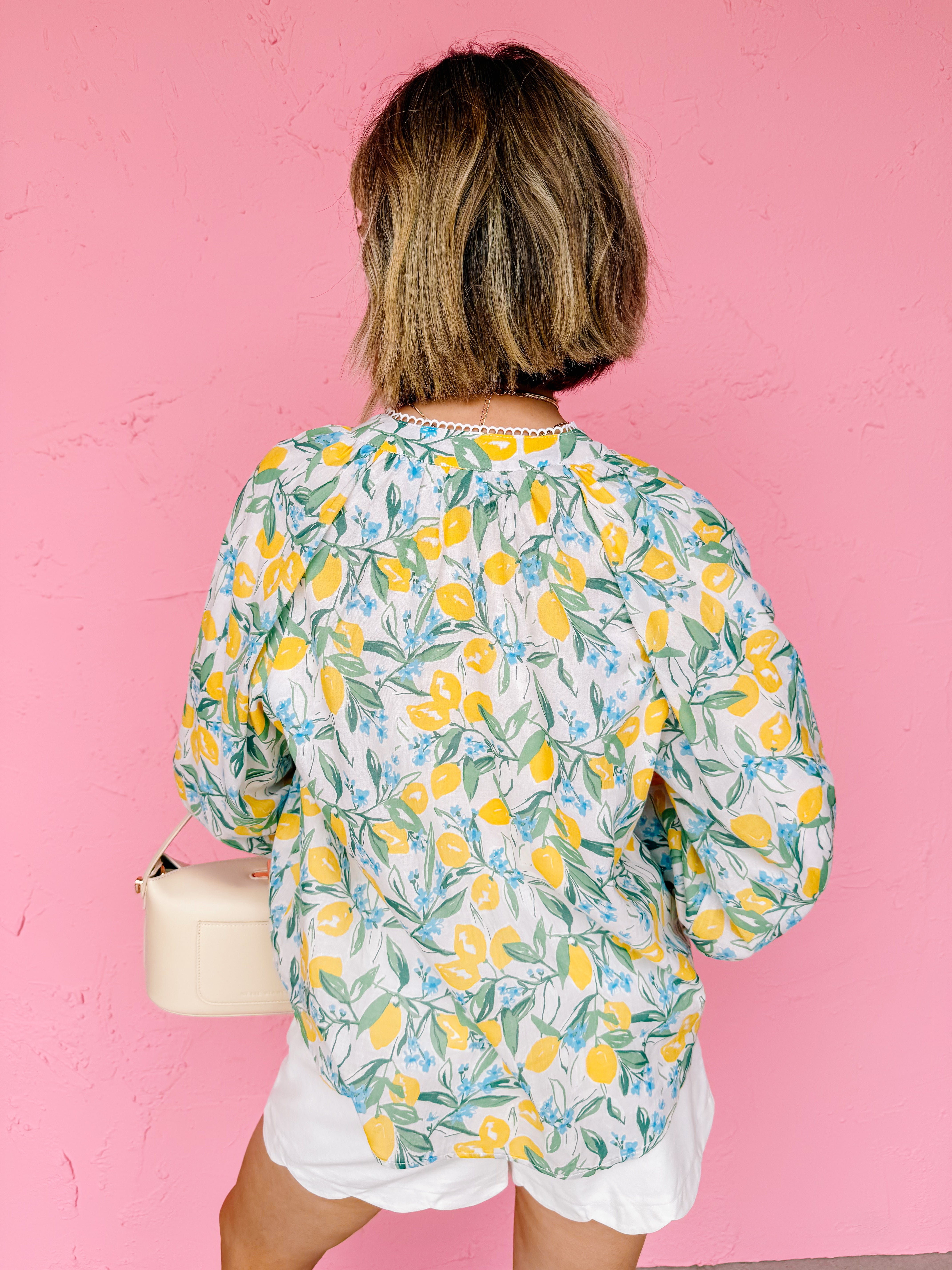 Preston Lace Trimmed Floral Top
