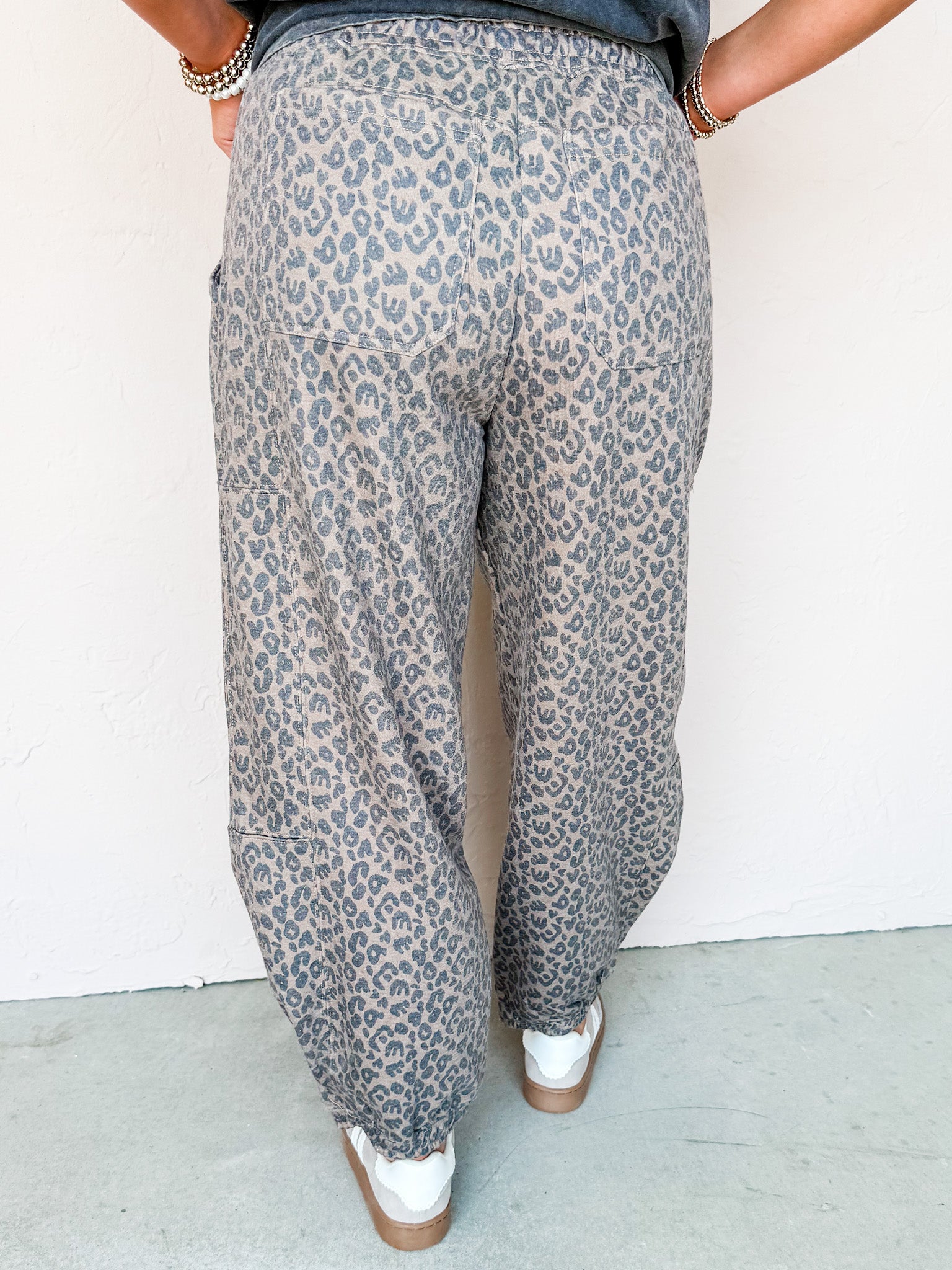 Pretty Please Leopard Print Joggers