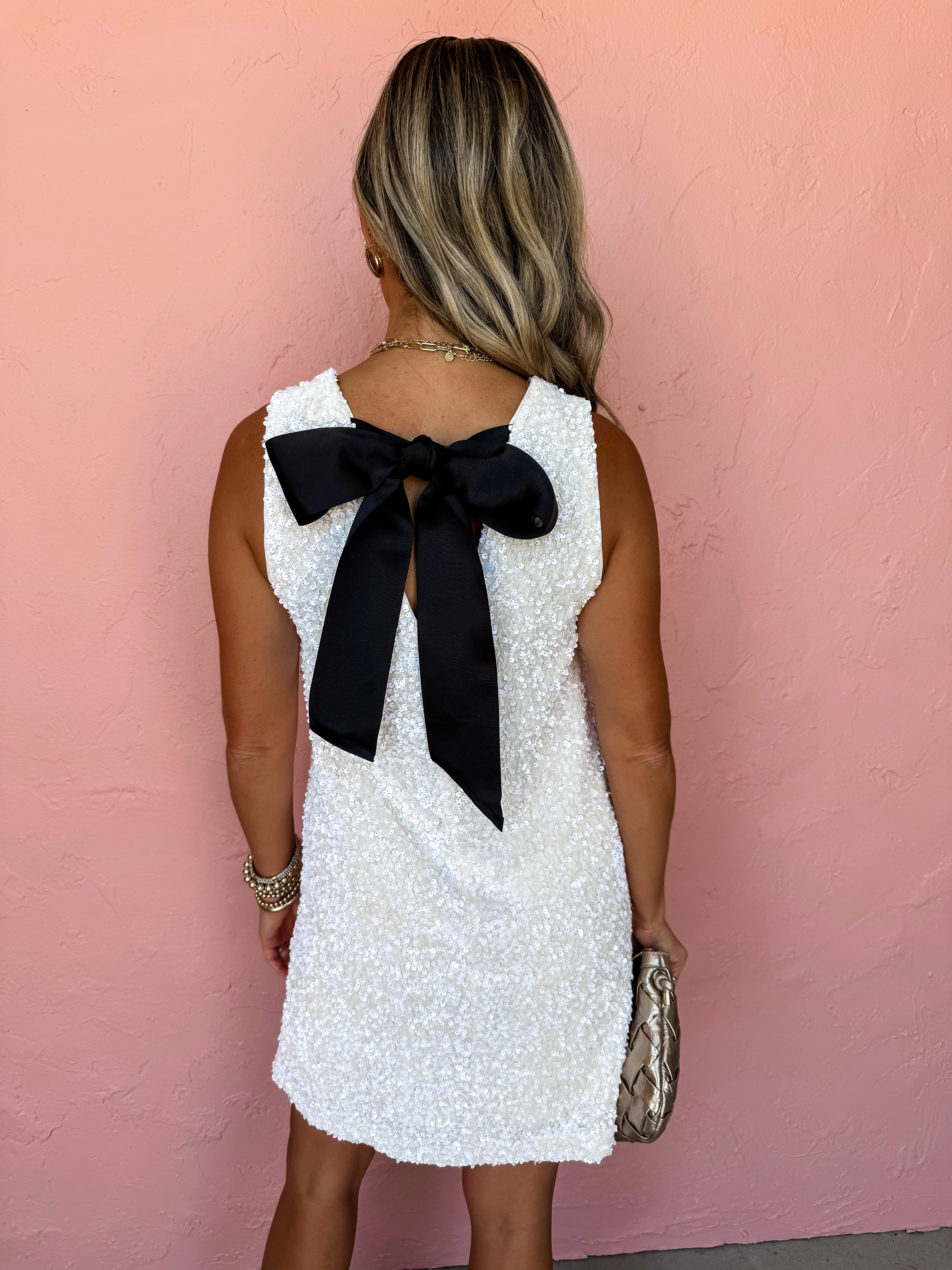 Pretty Whimsy Sequin Mini Dress