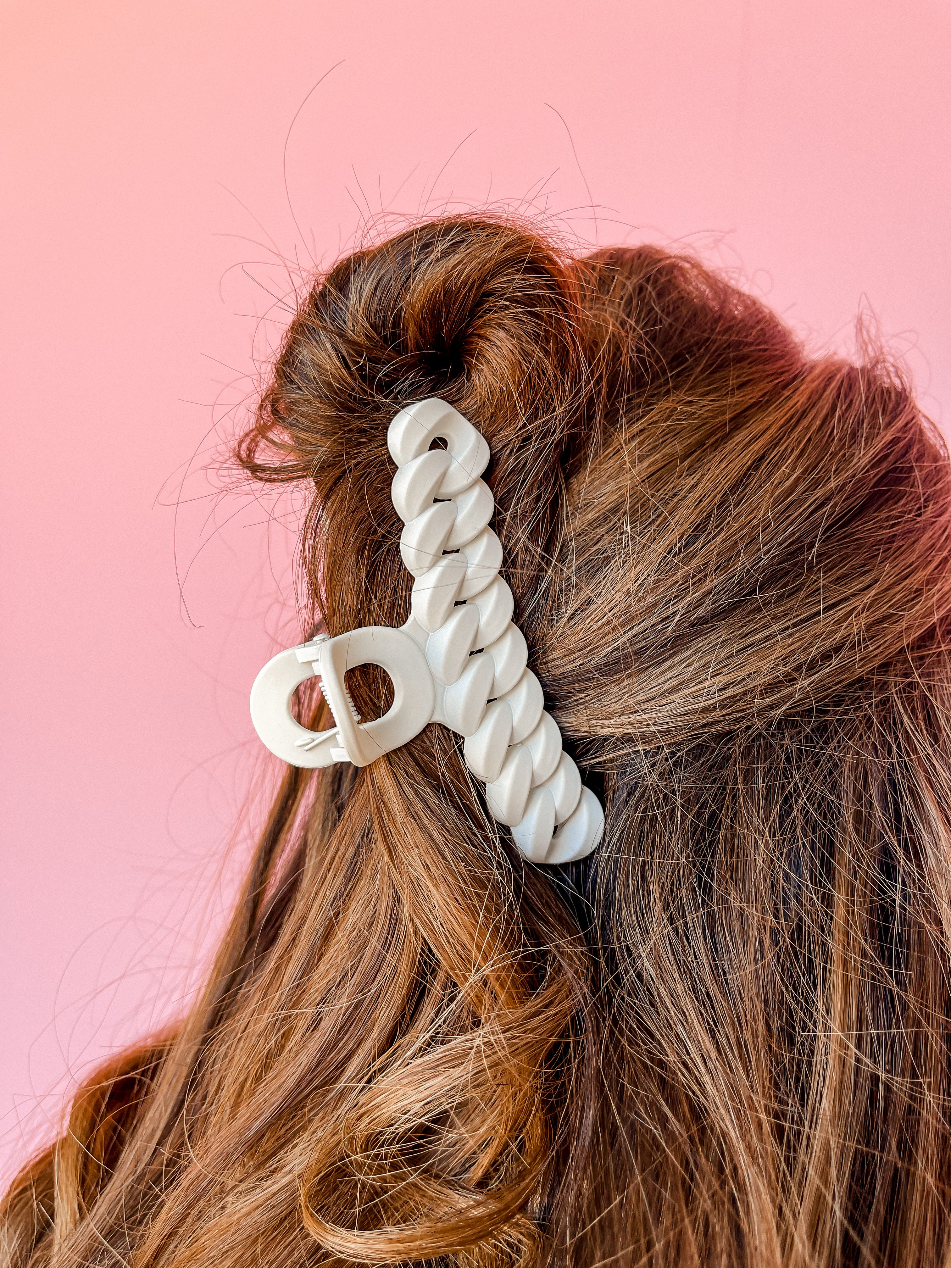 Put It Back Hair Claw Clip-Off White