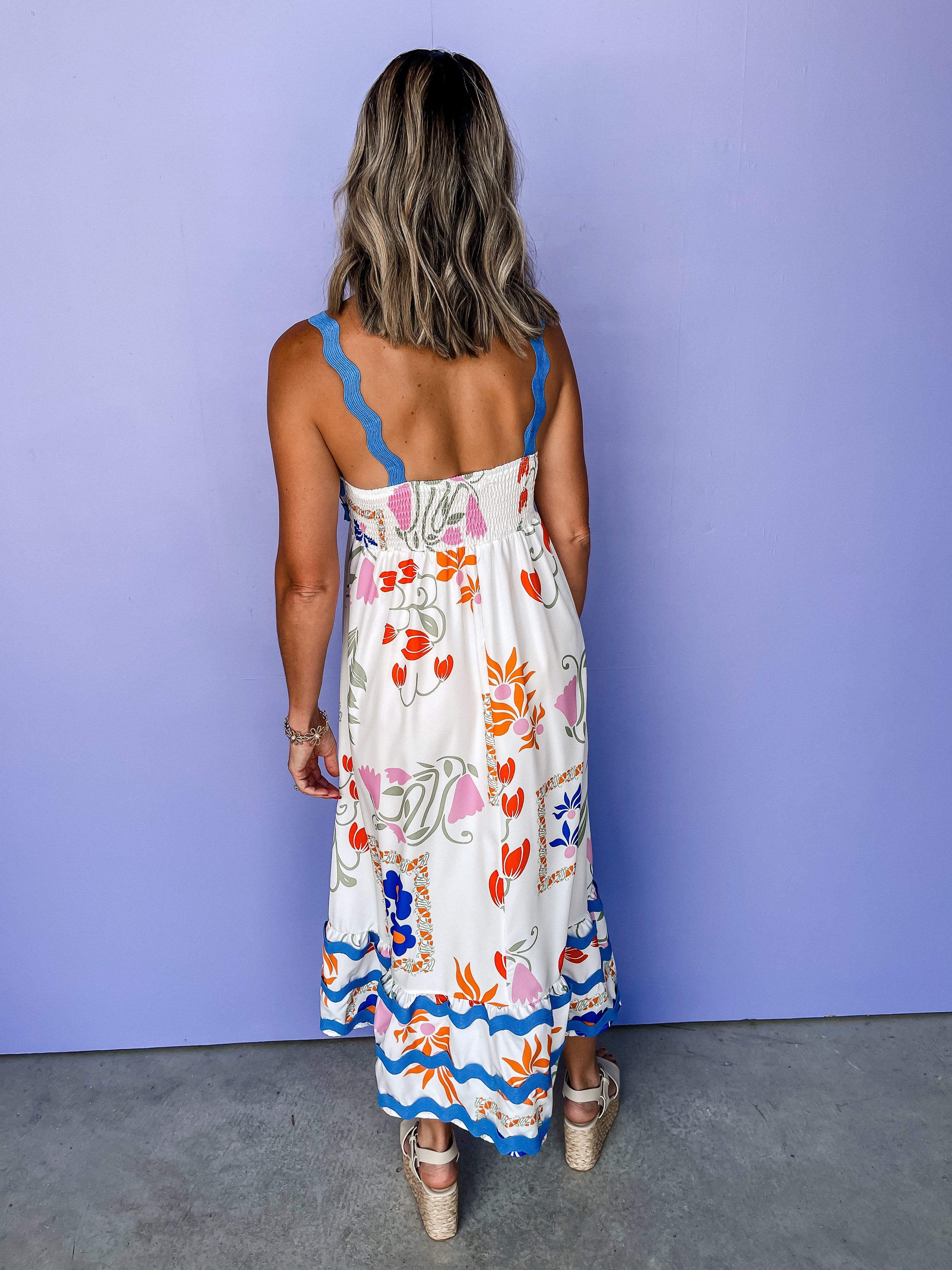 Radiant Occasion Floral Sleeveless Dress