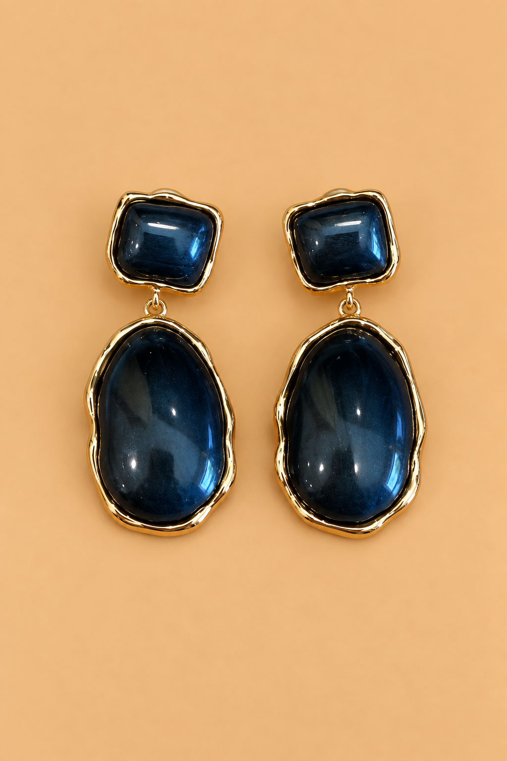 Ramona Black Statement Drop Earrings