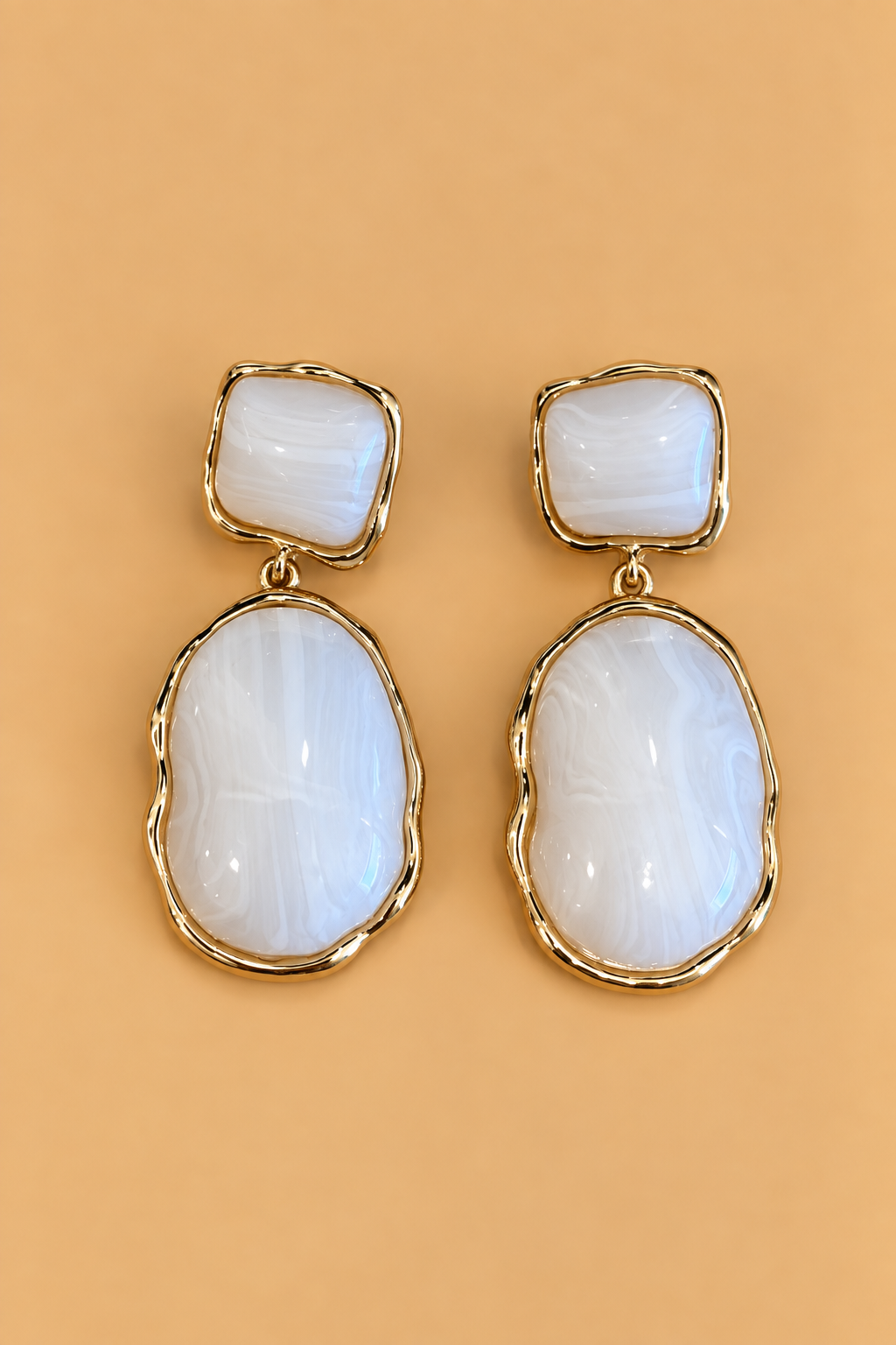 Ramona Ivory Statement Drop Earrings