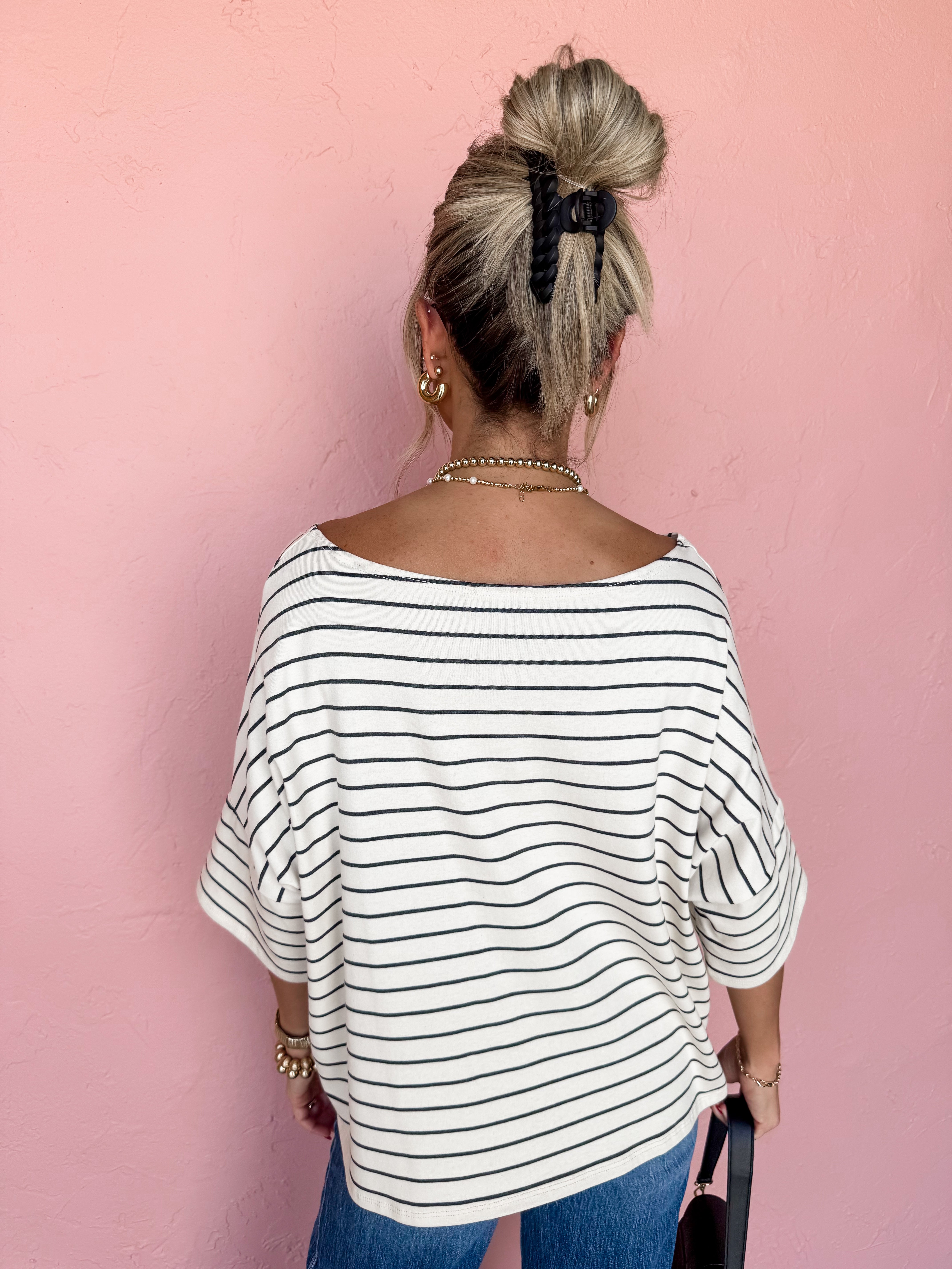 Read All About It Striped Top