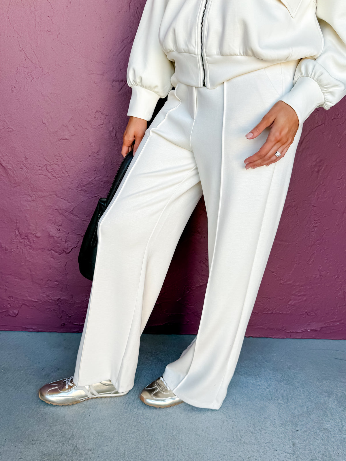 Rebecca Brushed Modal Pintuck Pants