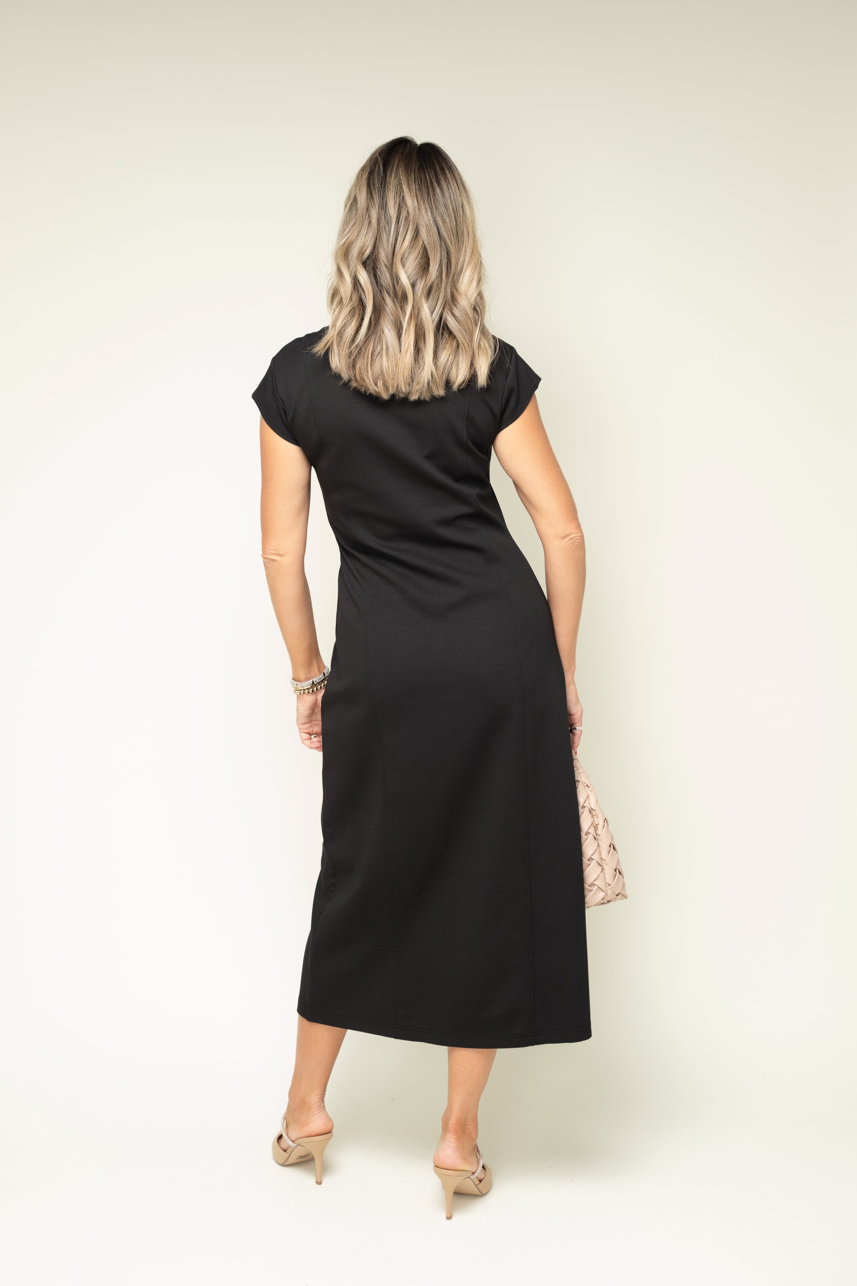 Refreshing Moment Mock Neck Midi Dress