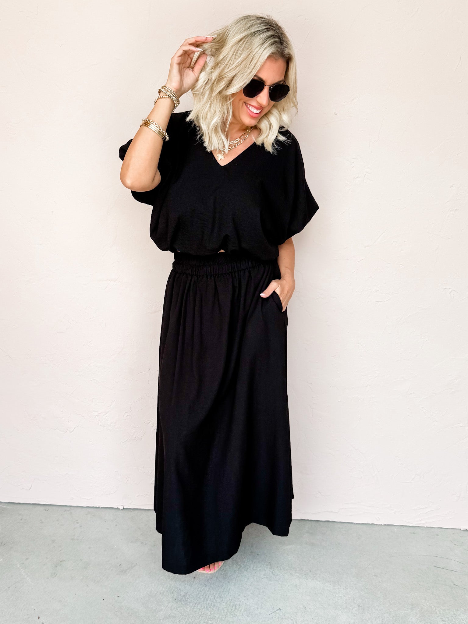 Relatable Fate Bubble Hem Top