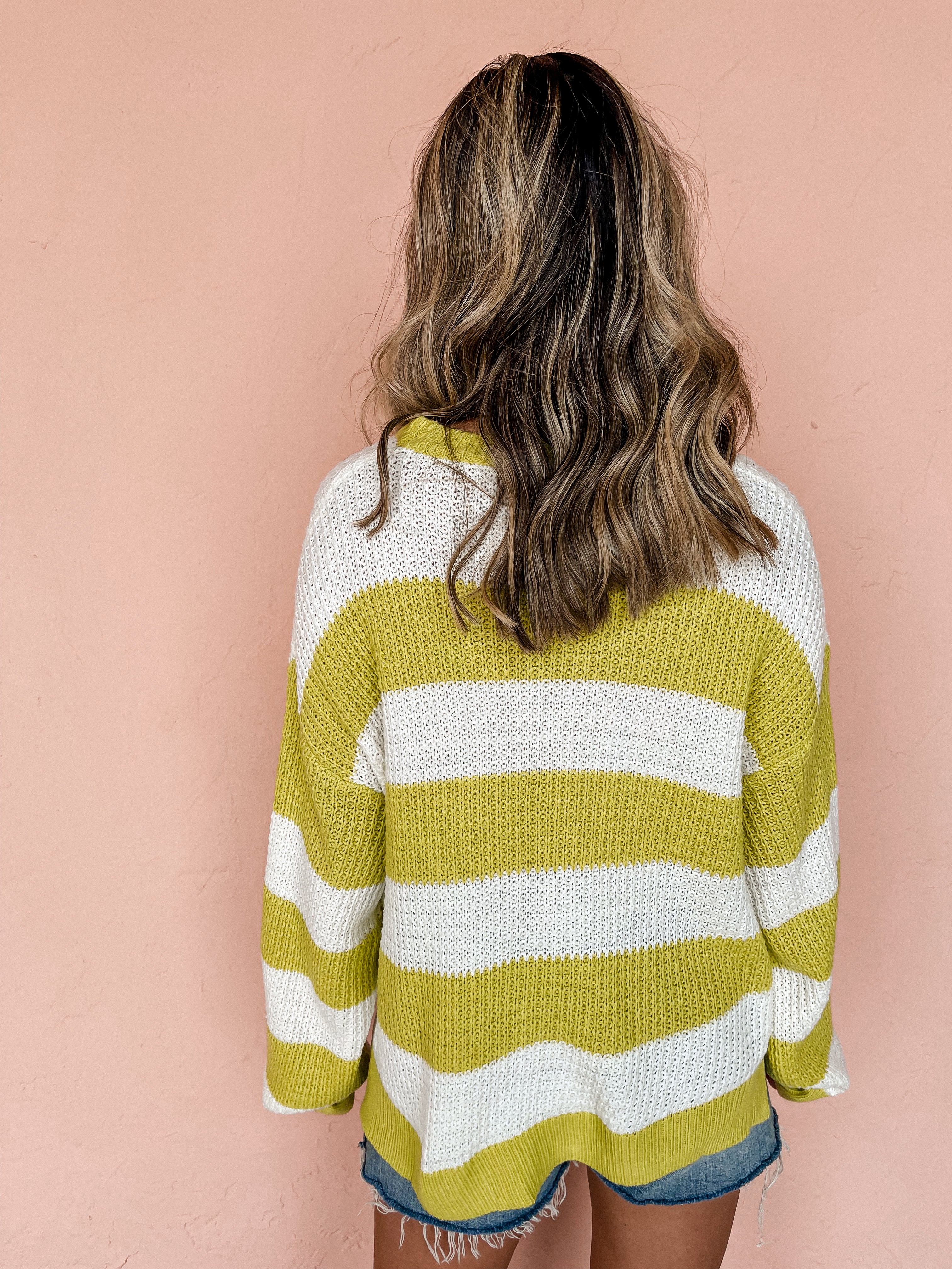 Right This Way Striped Knit Top