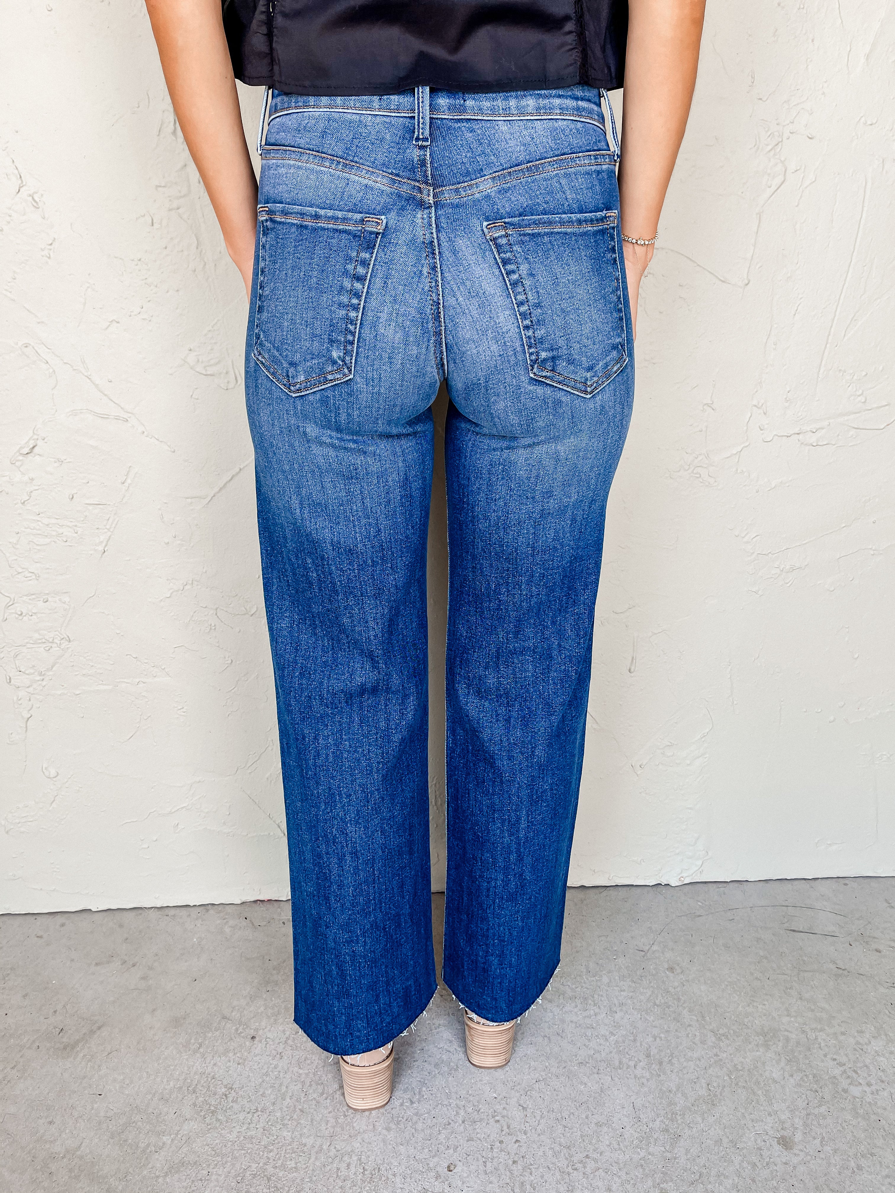 Riverside Slim Palazzo Scissor Cut Jeans