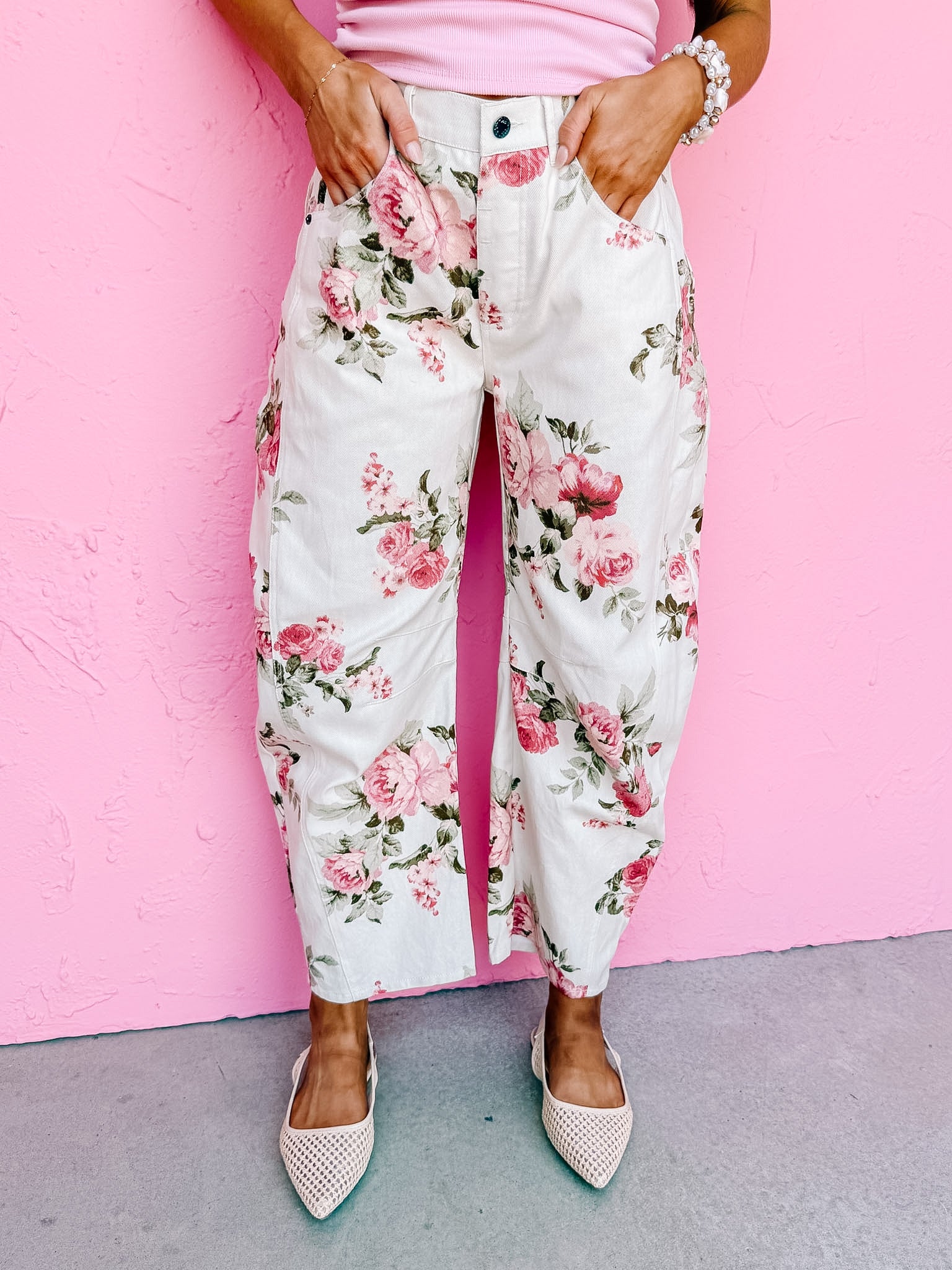 Rosaline Floral Baggy Pants