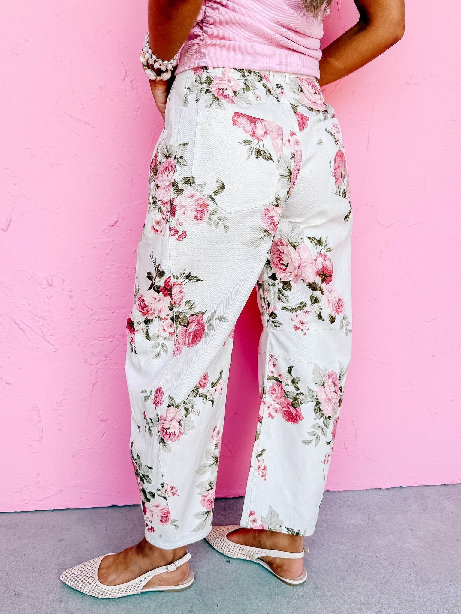 Rosaline Floral Baggy Pants