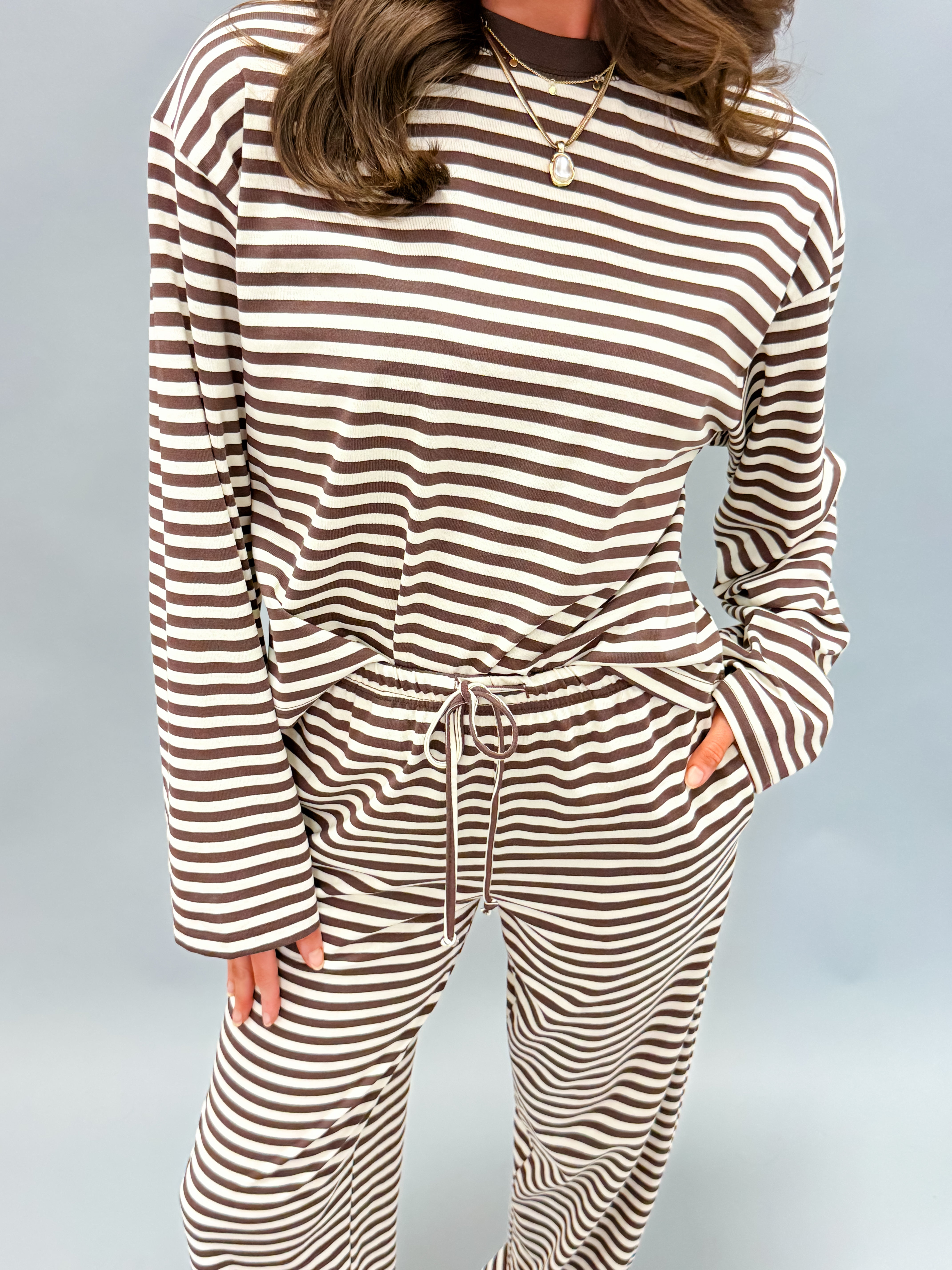 Sadie Stripe Lounge Top