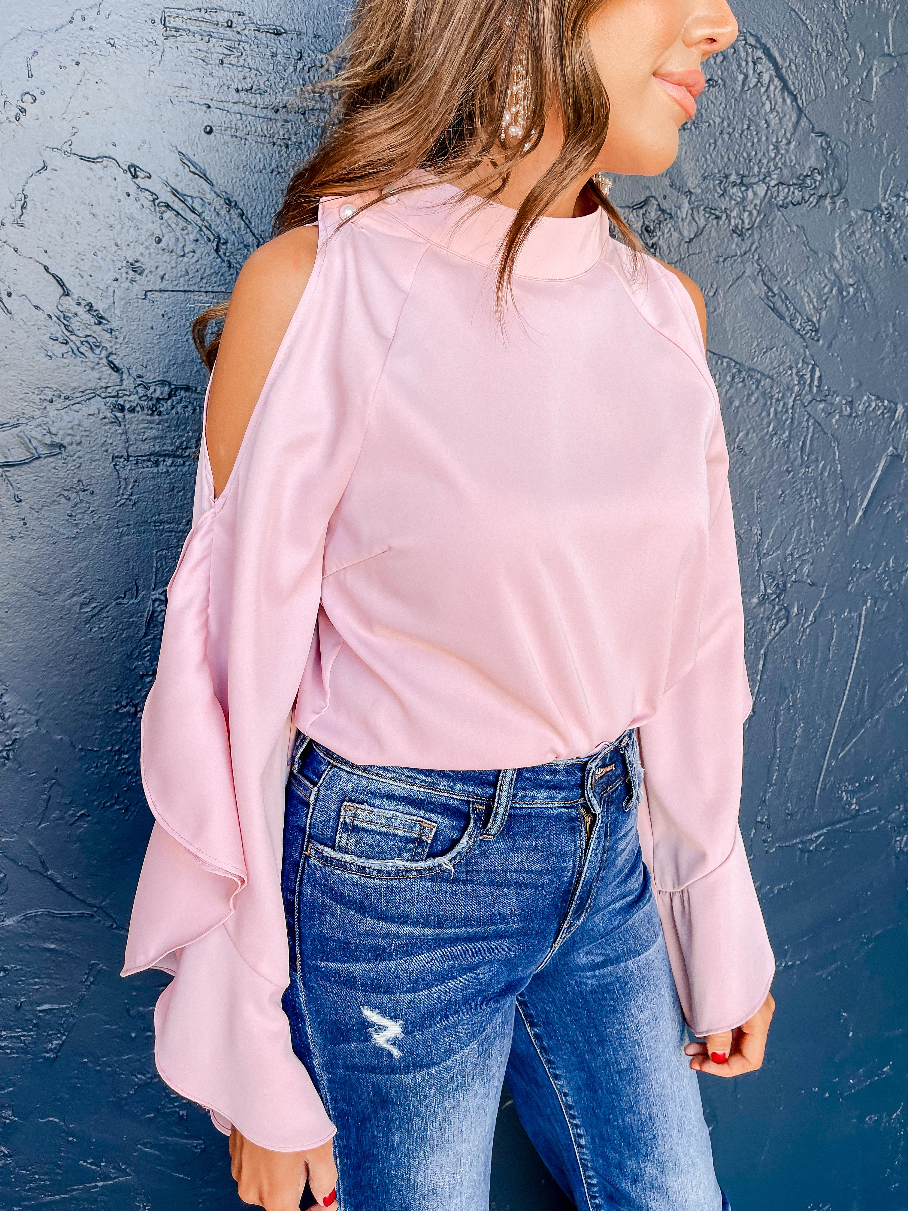 Save The Date Cold Shoulder Top
