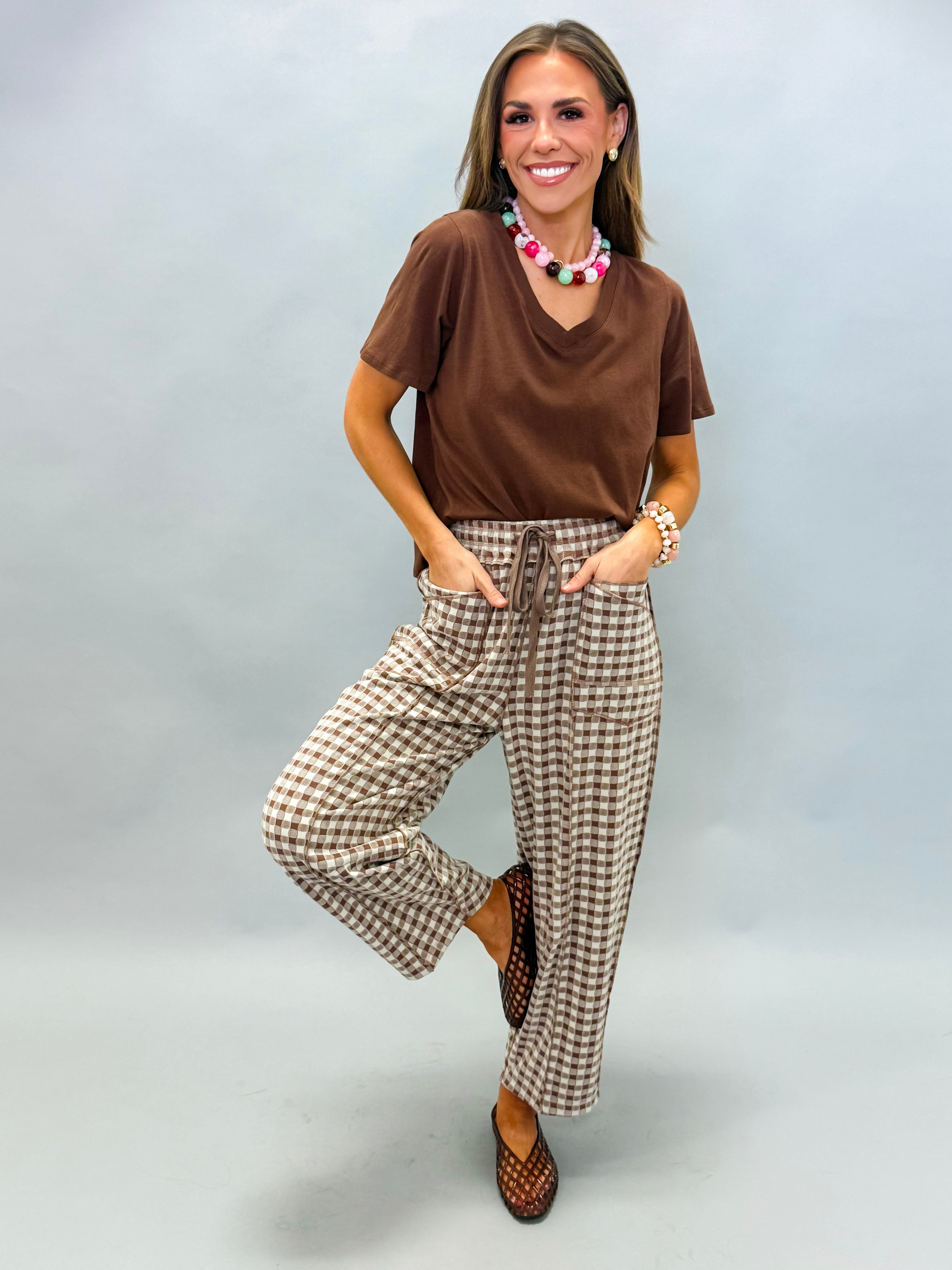 Scout Soft Barrel Utility Knit Pants-Mocha