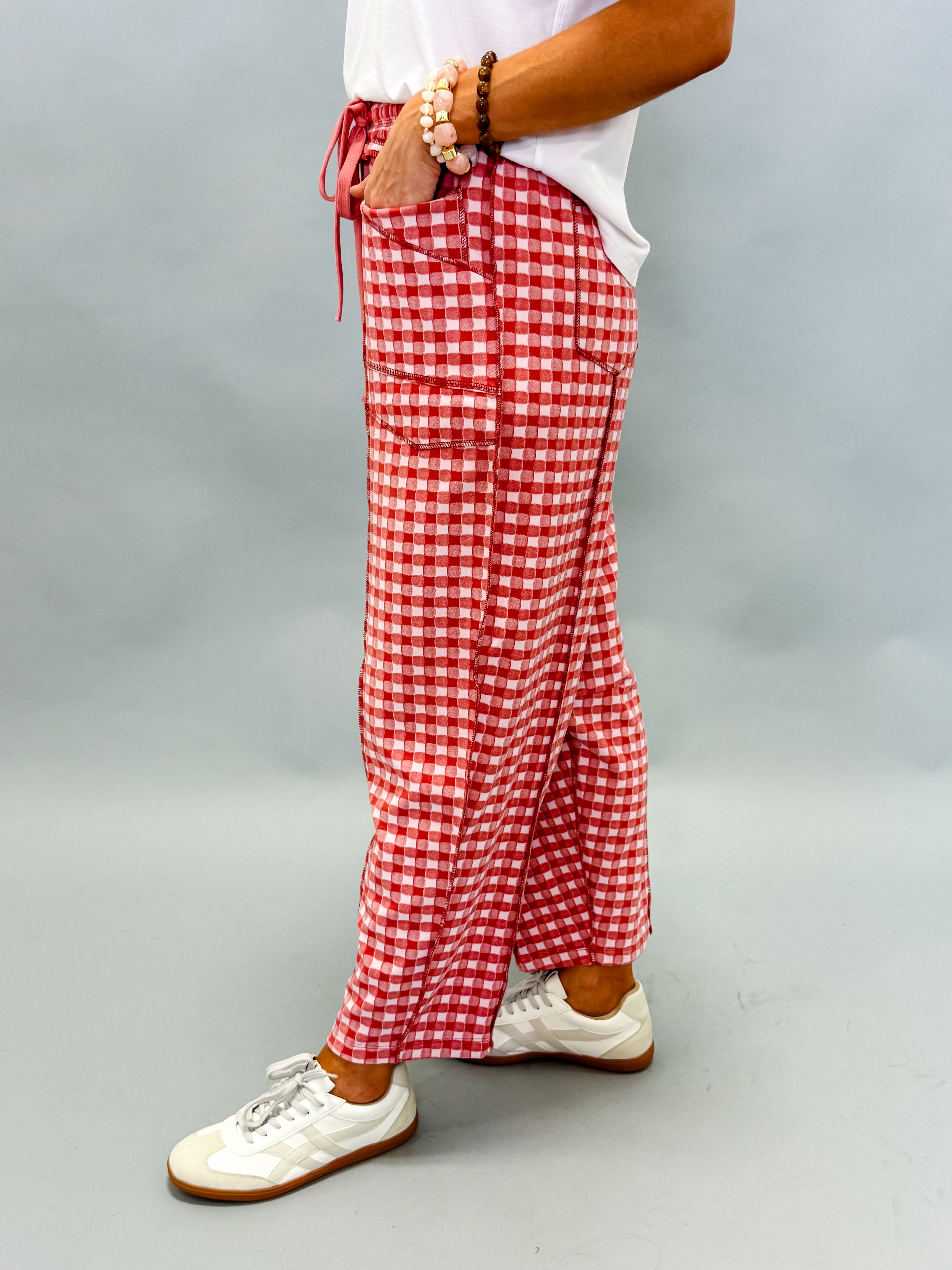 Scout Soft Barrel Utility Knit Pants-Rust Pink