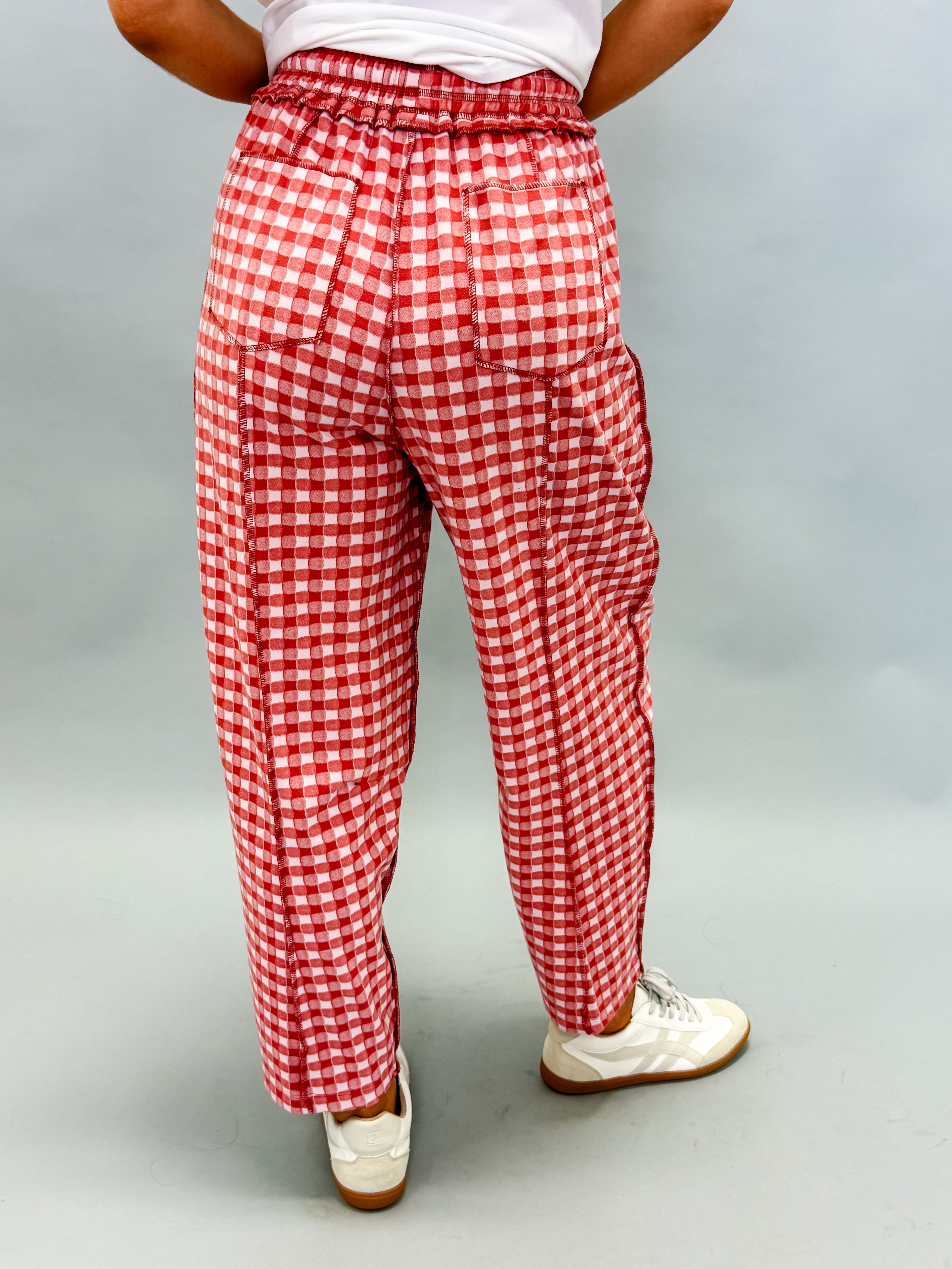 Scout Soft Barrel Utility Knit Pants-Rust Pink