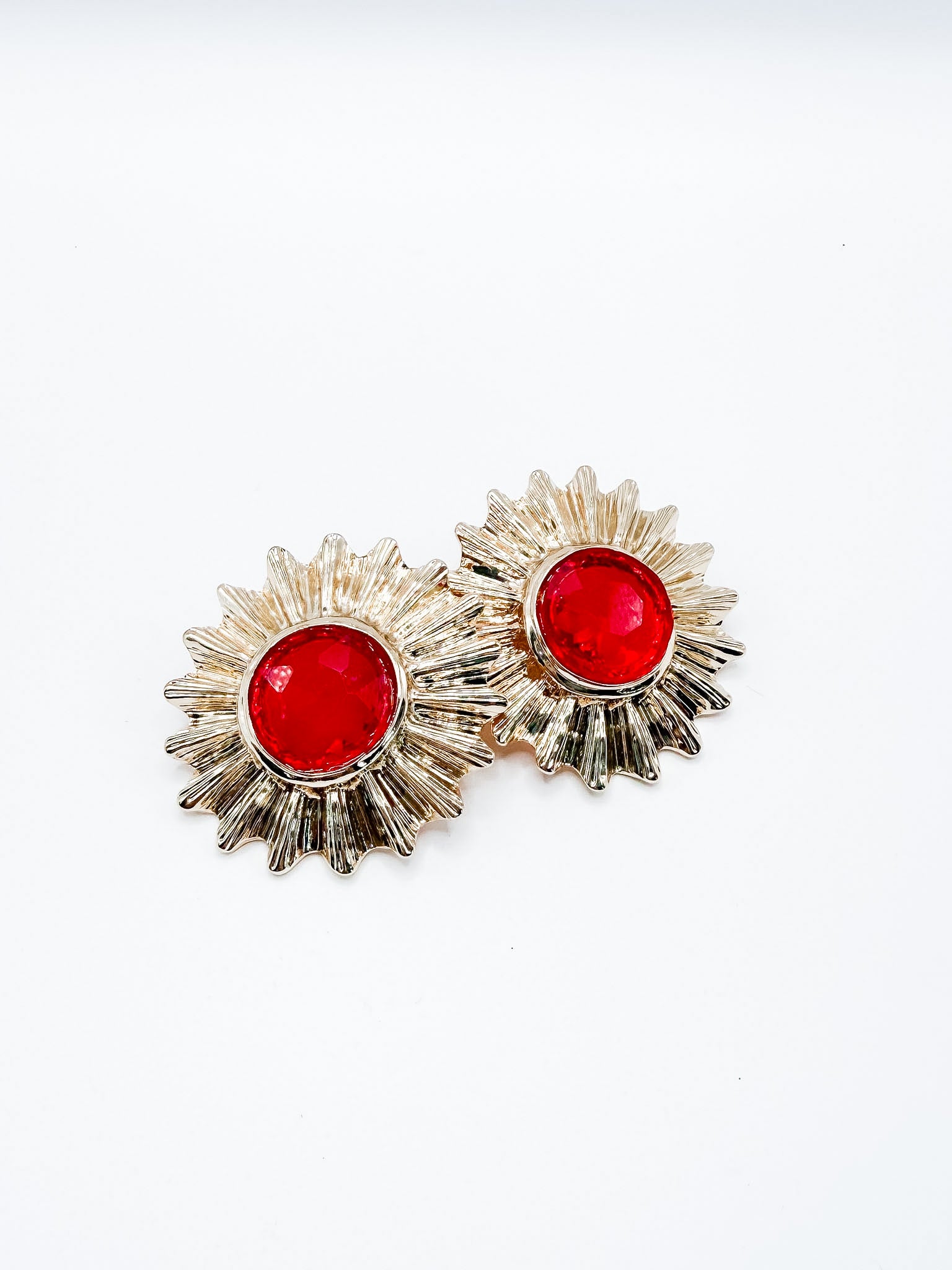 Serena Gold Gemstone Earrings
