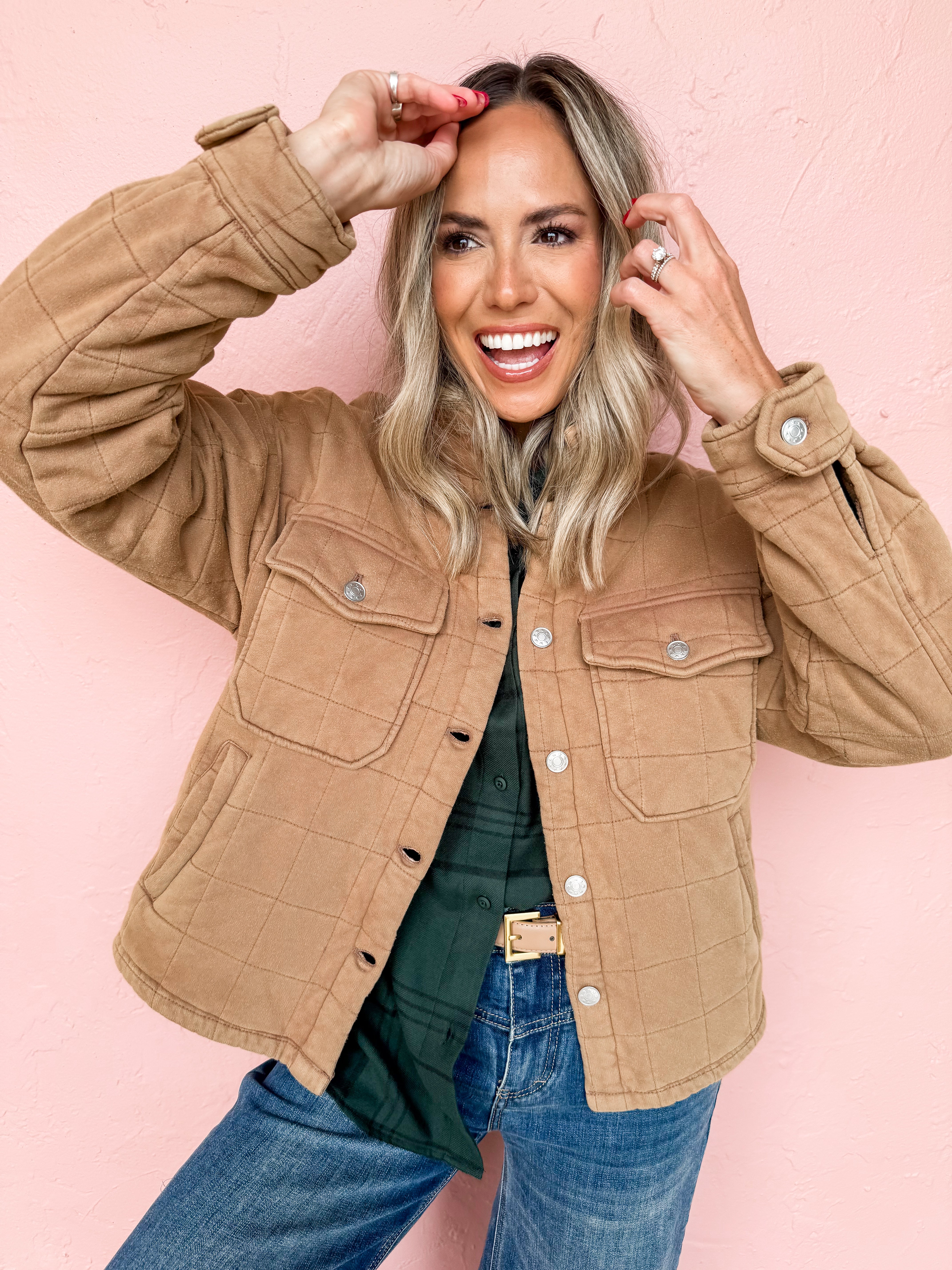 Set Me Free Quilted Shirt Jacket