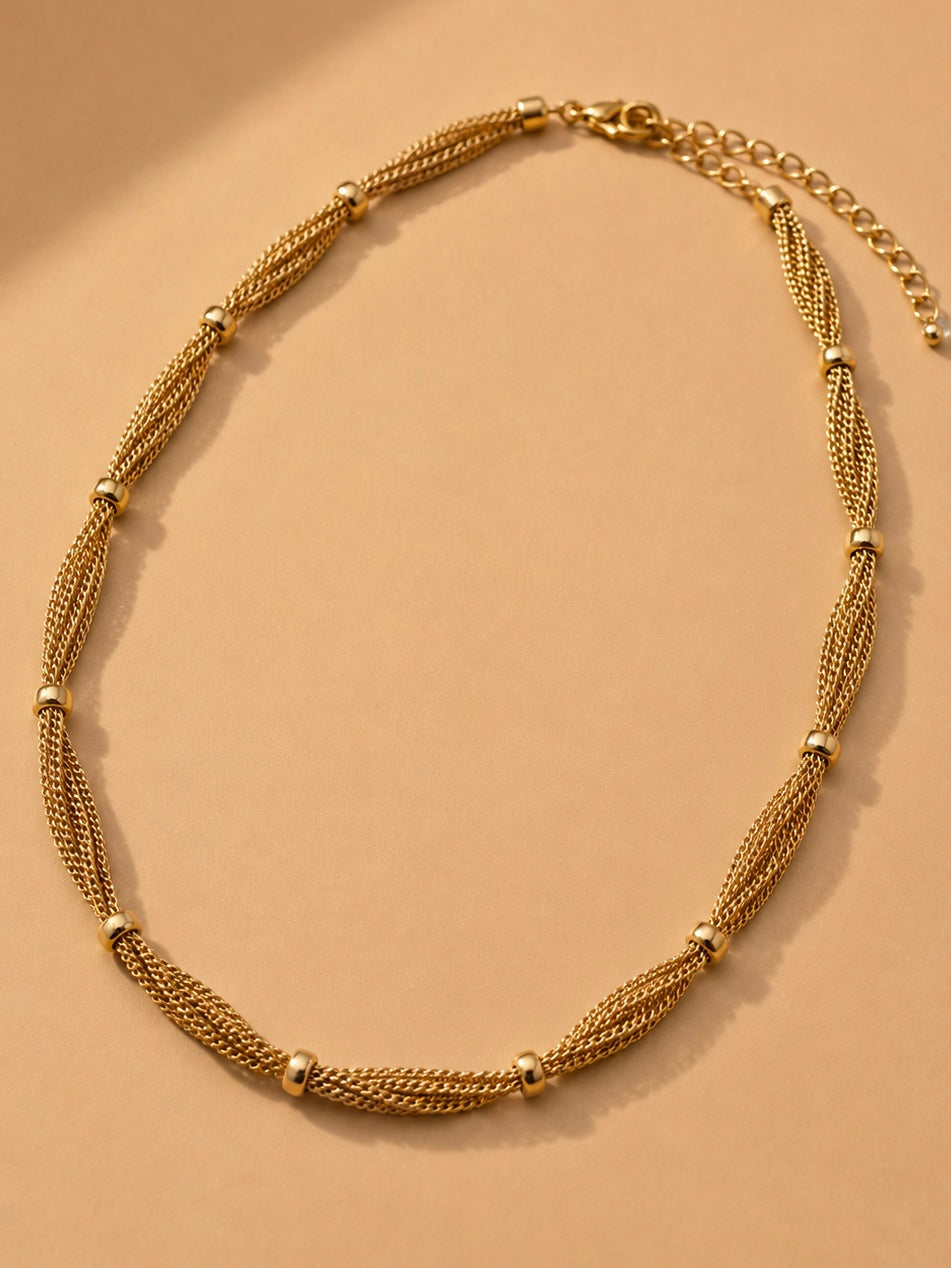 Shelby Multi Strand Chain Necklace