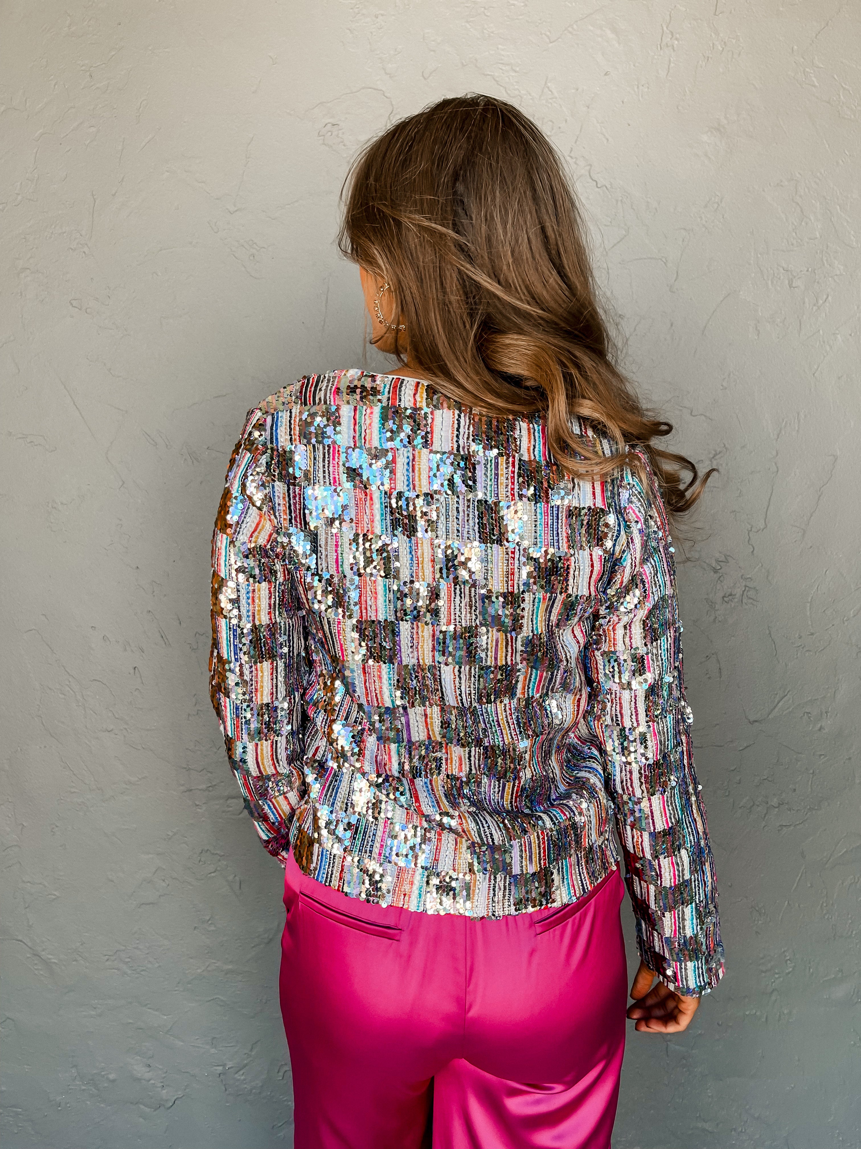 Shimmer In Style Sequin Jacket