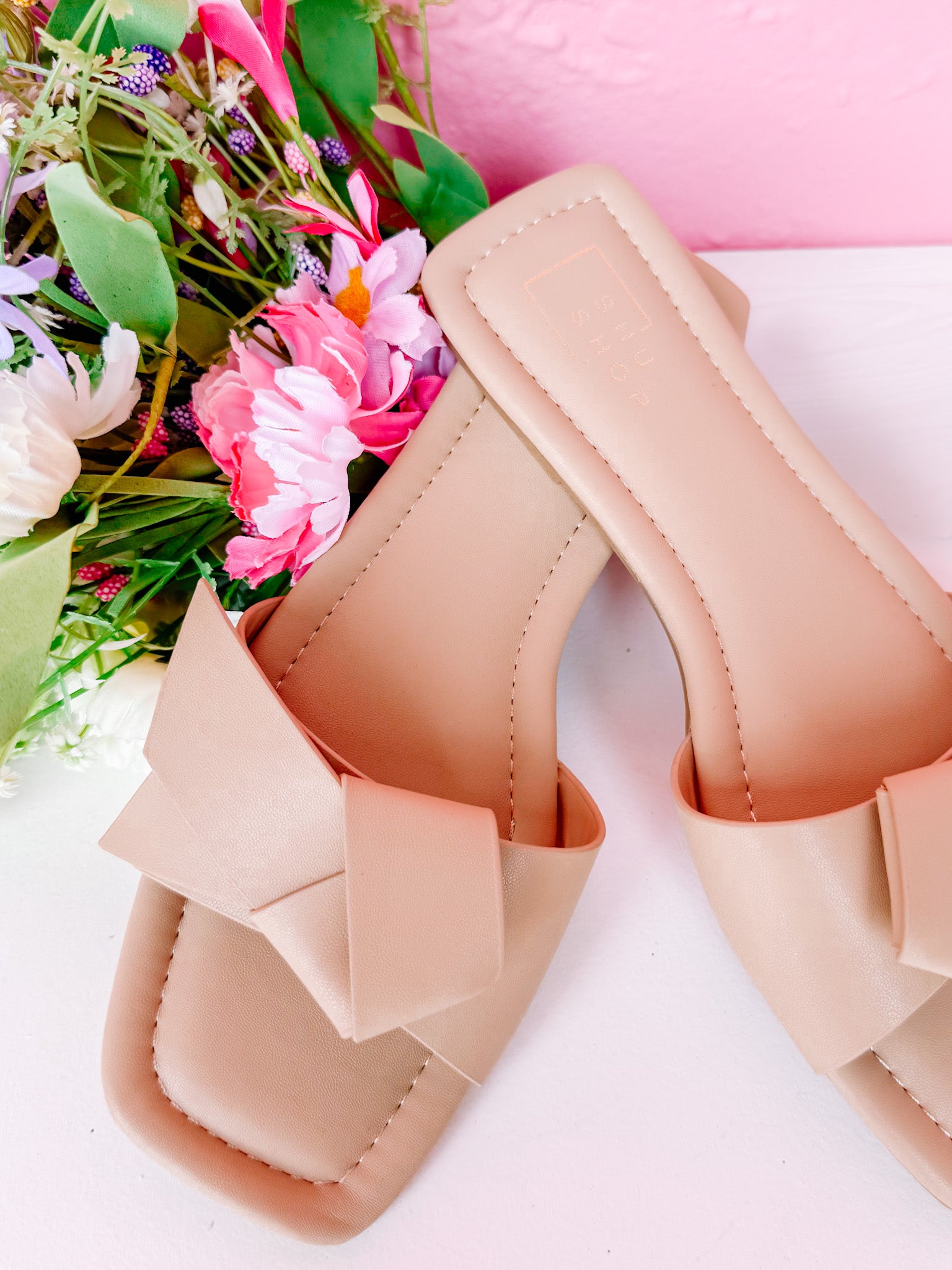 [ShuShop] Diana Bow Sandal-Taupe