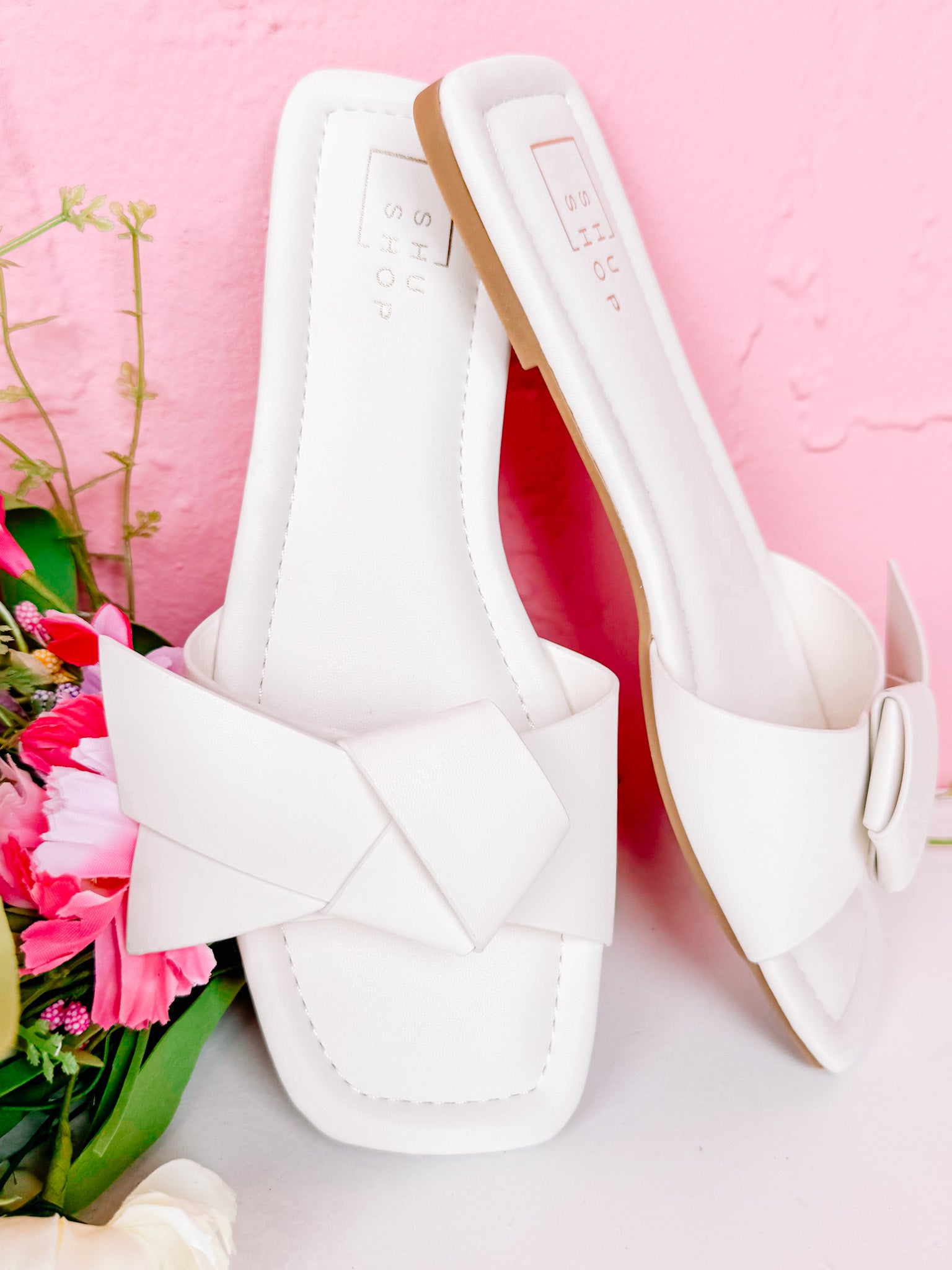 [ShuShop] Diana Bow Sandal-White