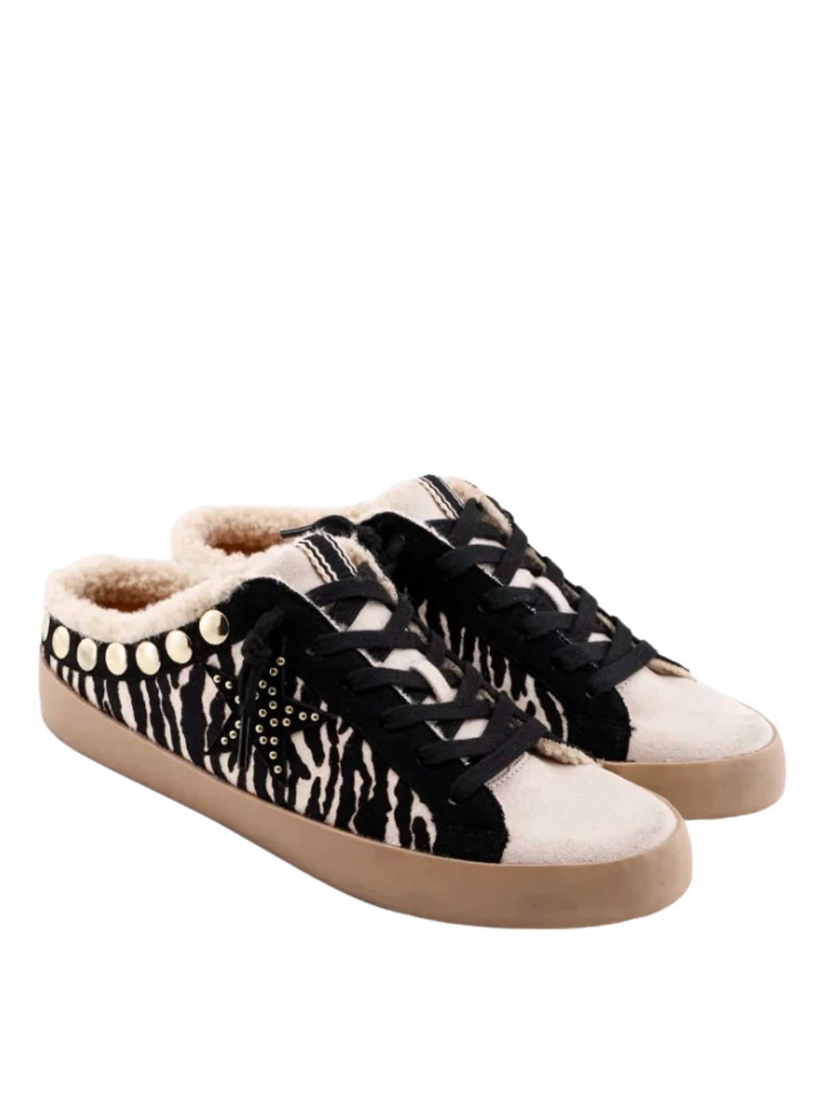 [Shu Shop] Pippa Zebra Hair Mule Sneaker