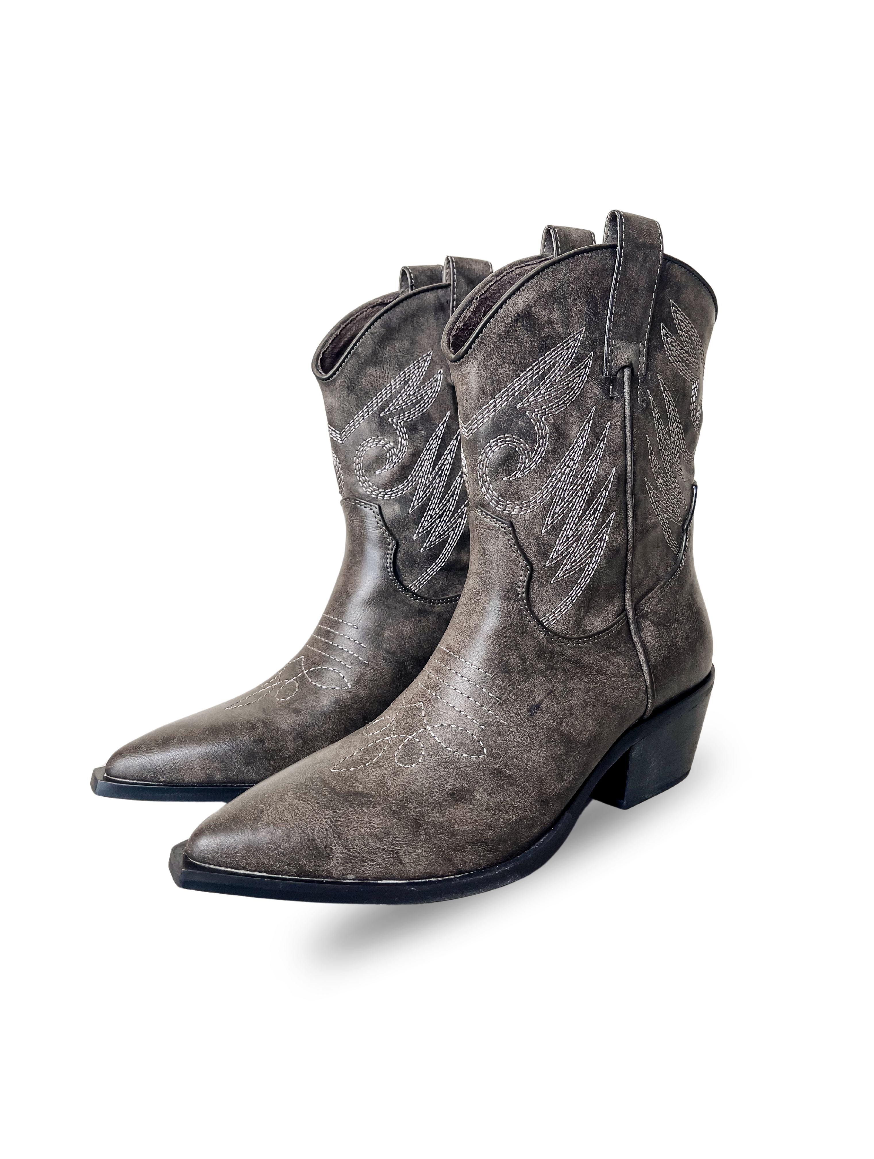 [ShuShop] Zahara Western Boots-Grey