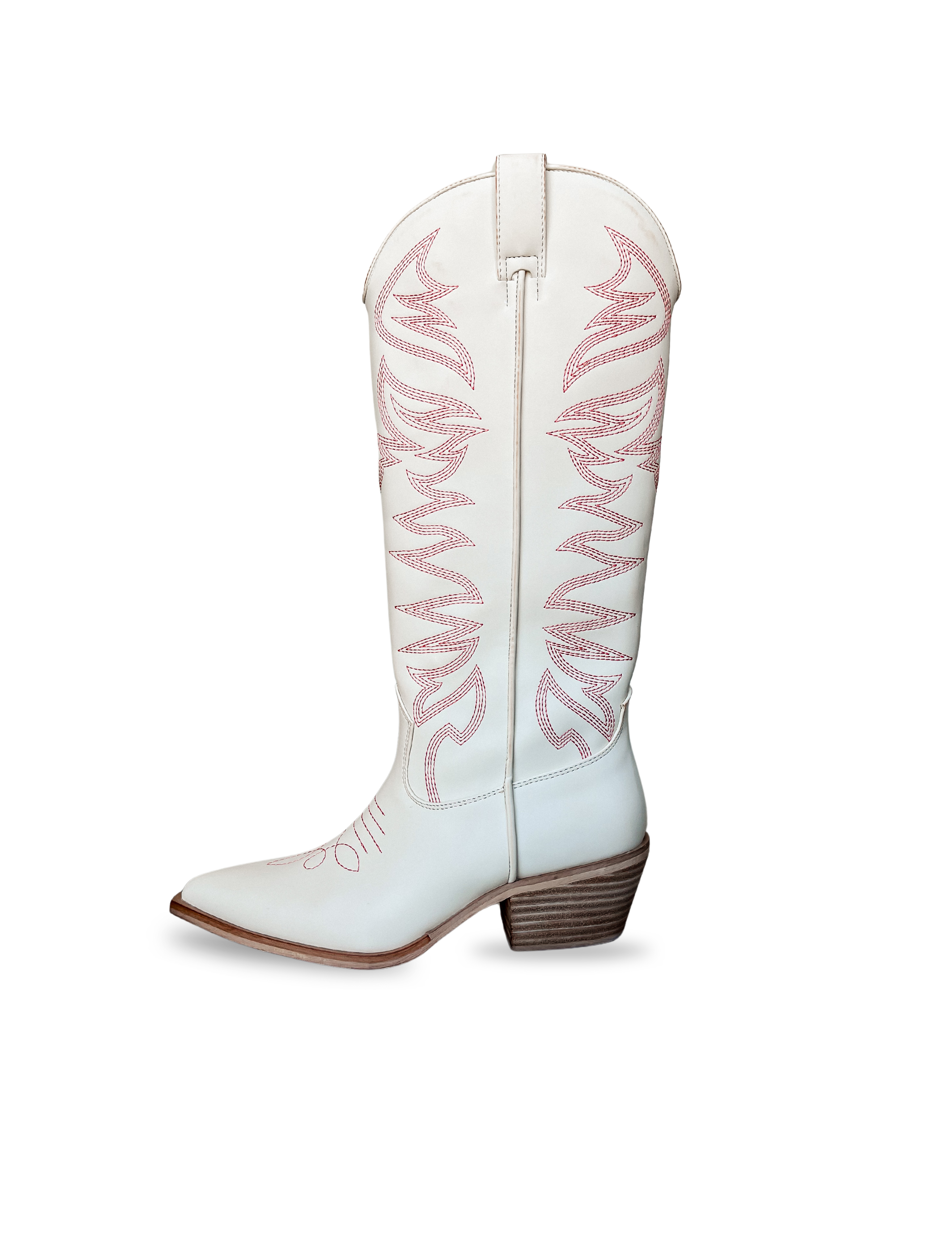 [ShuShop] Zerena Western Boots-Bone