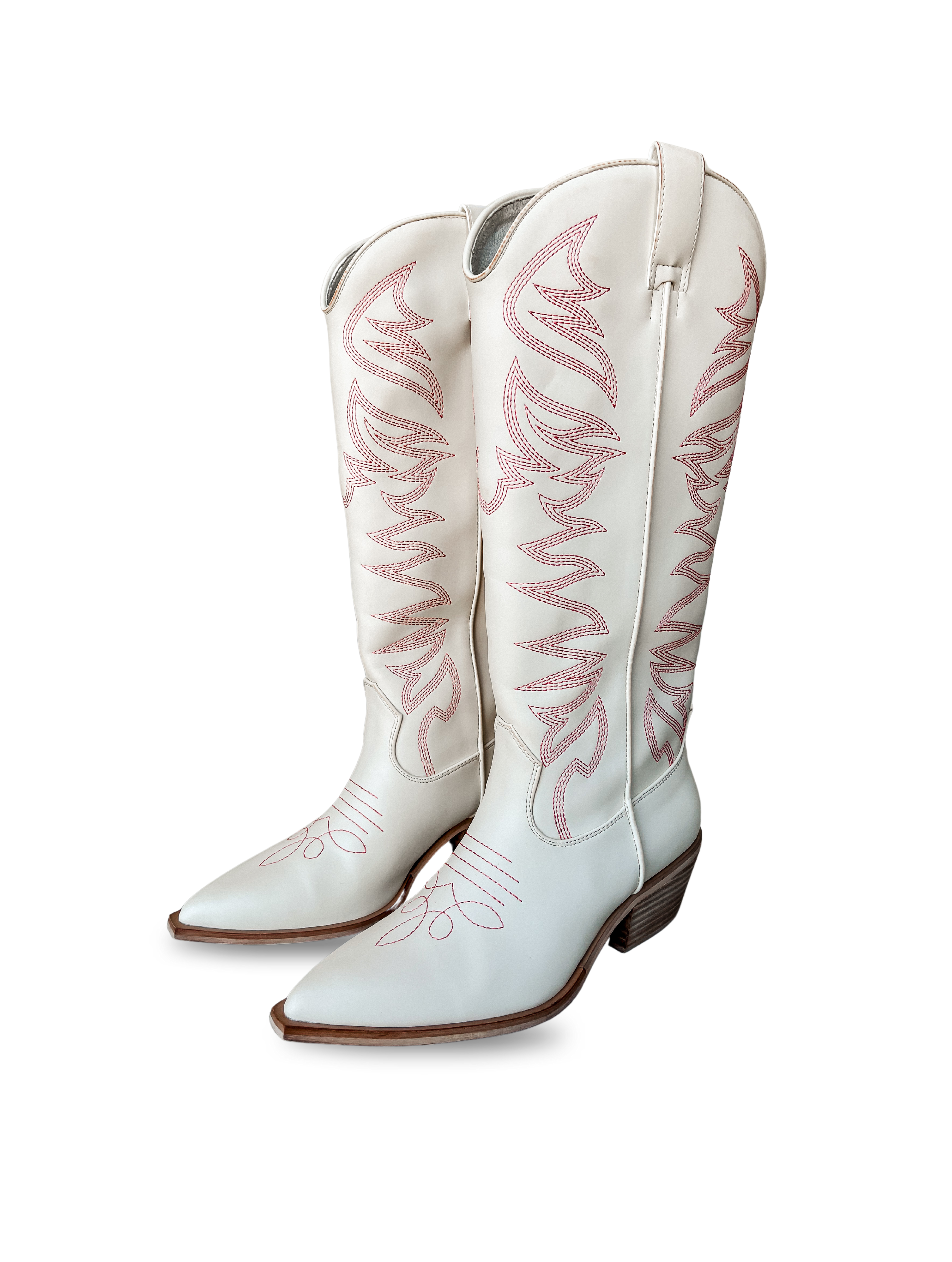 [ShuShop] Zerena Western Boots-Bone