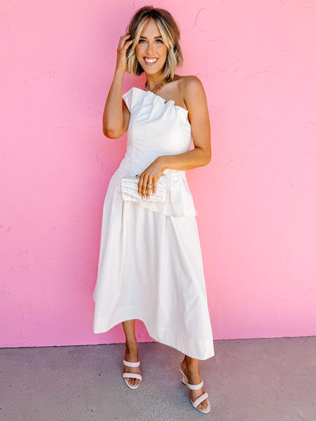 Siena Strapless Midi Dress