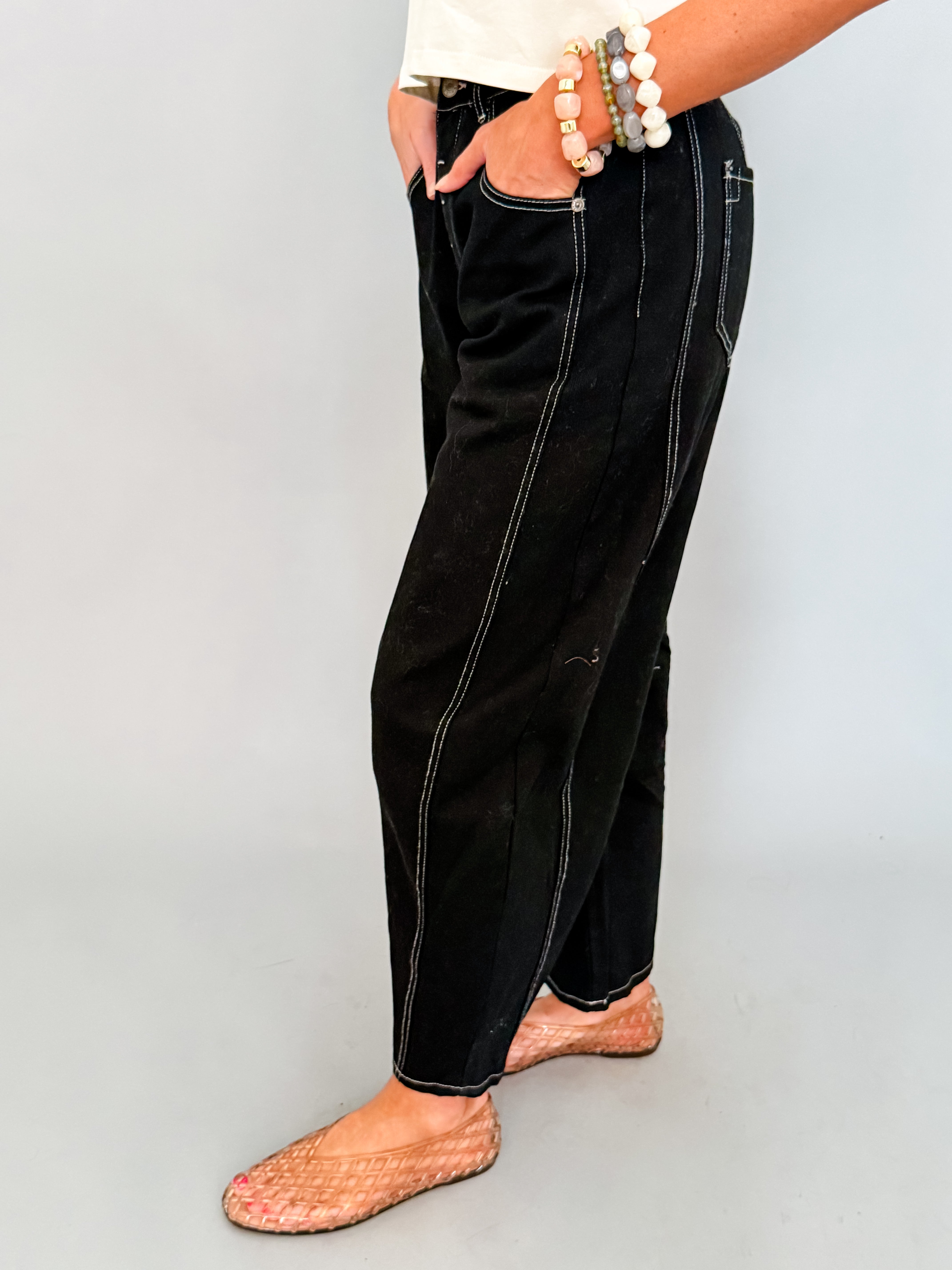 Sinclair Barrel Leg Jeans