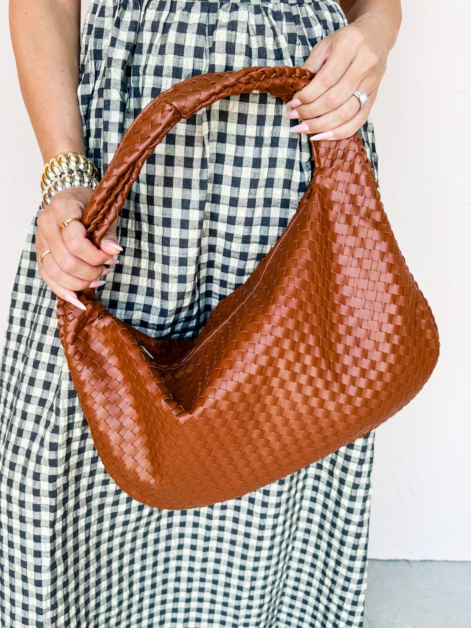 Social Hour Vegan Leather Shoulder Bag