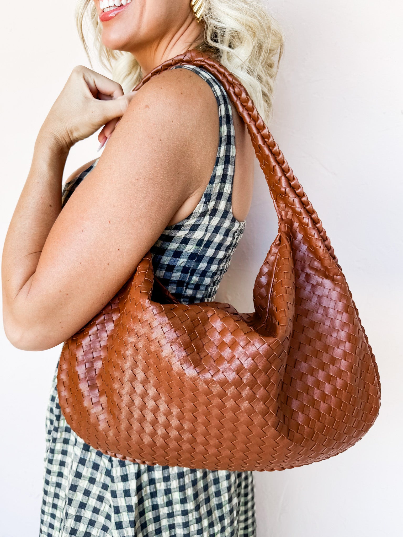 Social Hour Vegan Leather Shoulder Bag