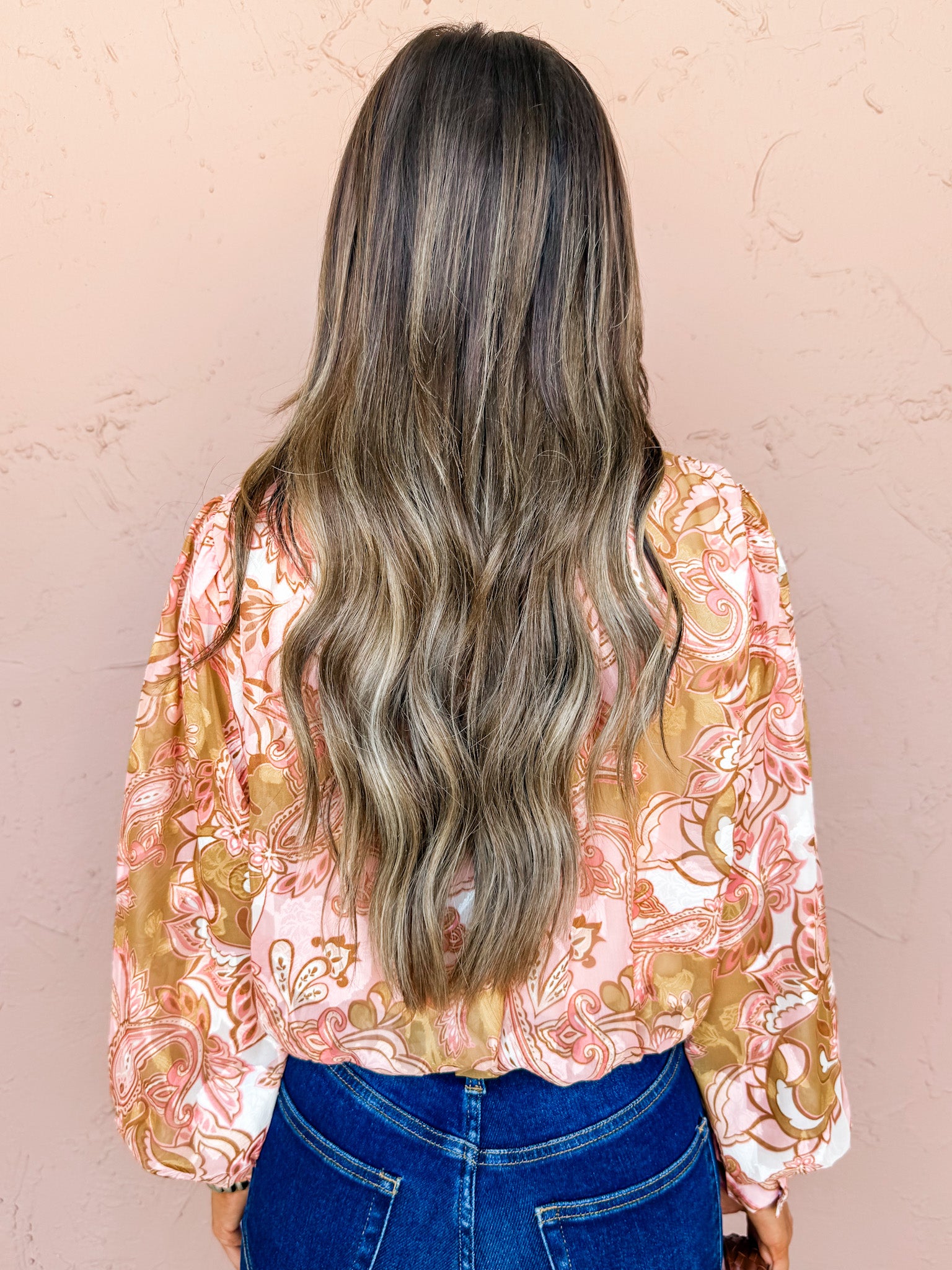 Well Poised Paisley Long Sleeve Top