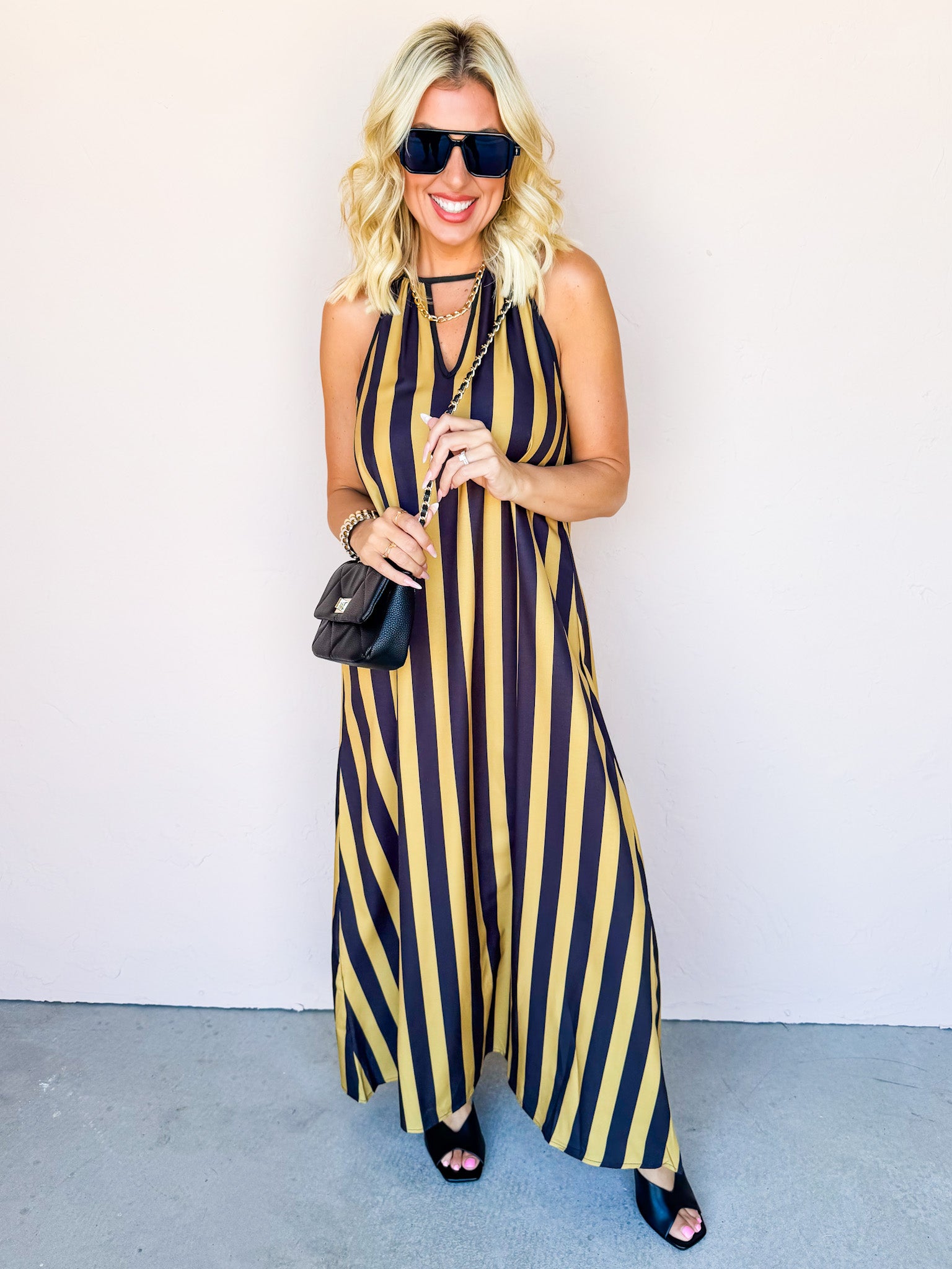 Stark Striped Maxi Dress